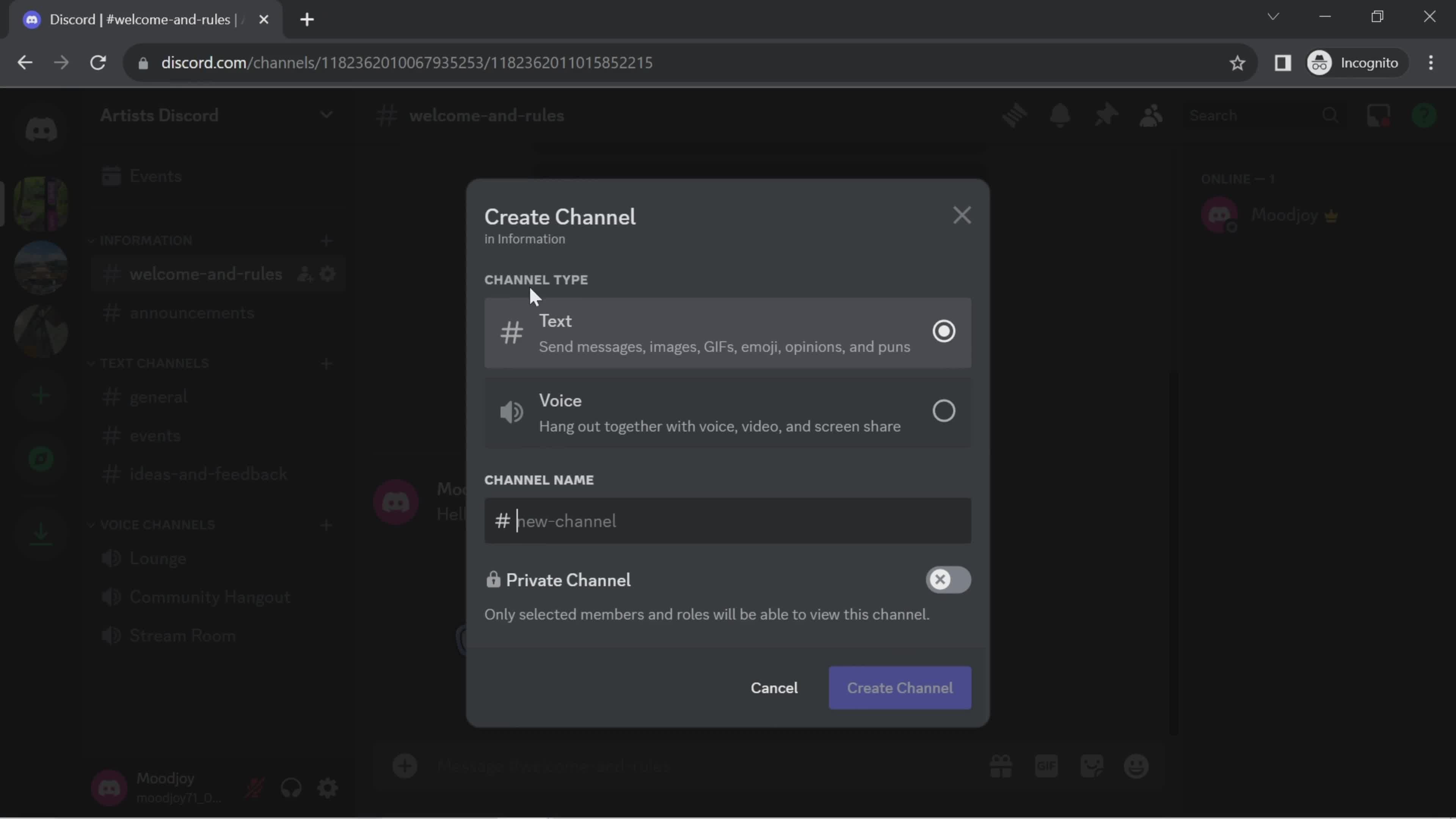 Creating a channel on Discord video thumbnail