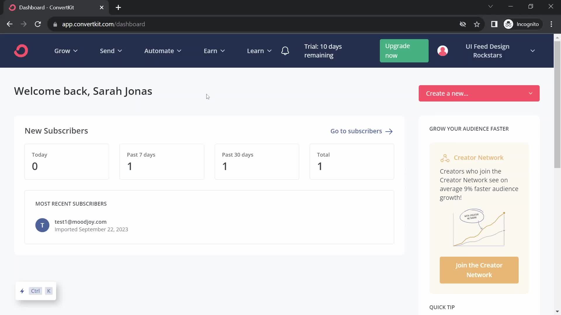 Creating a form on ConvertKit video thumbnail