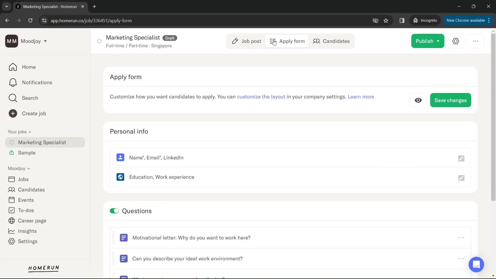 Creating a post screenshot