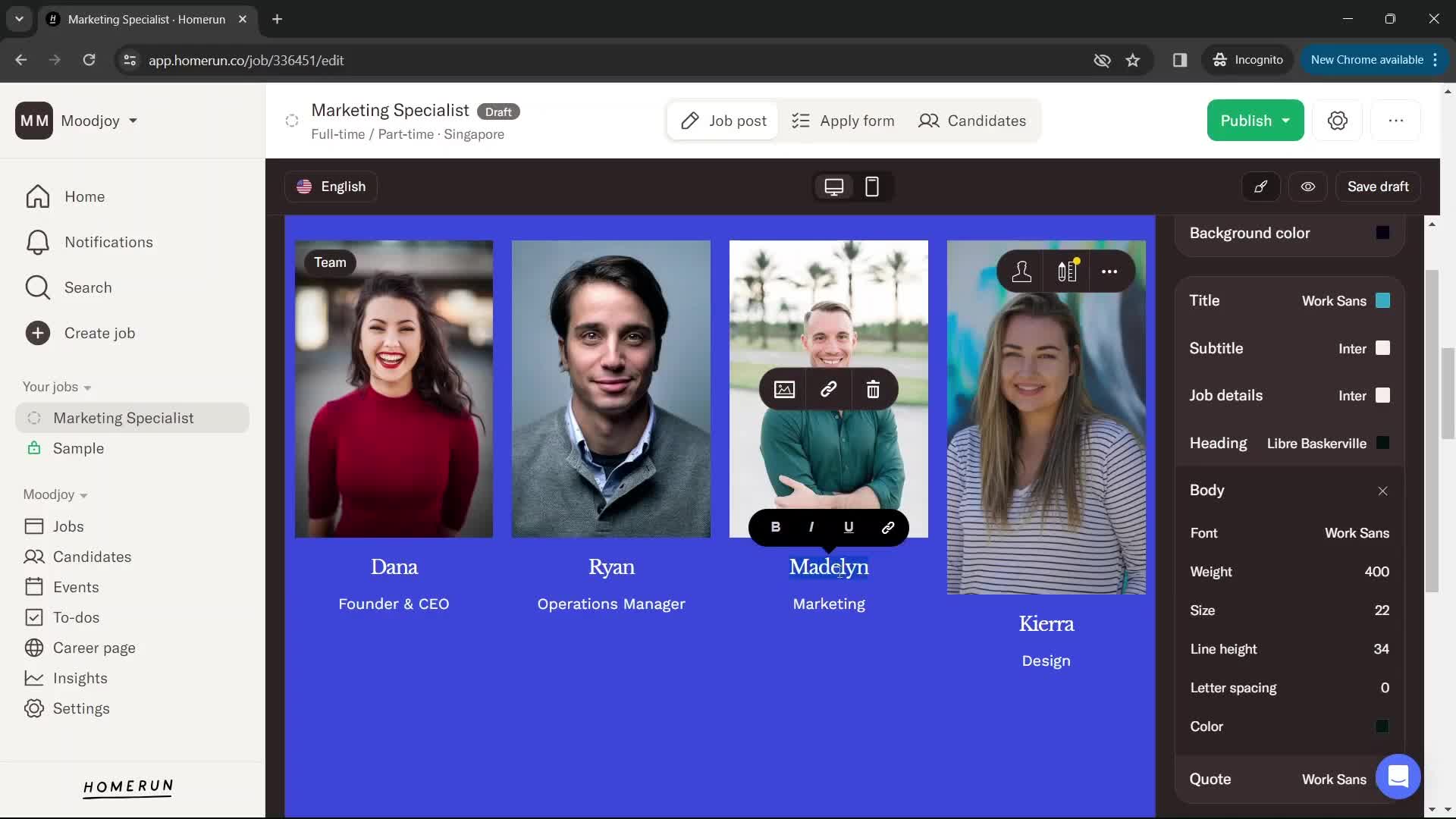 Creating a post screenshot