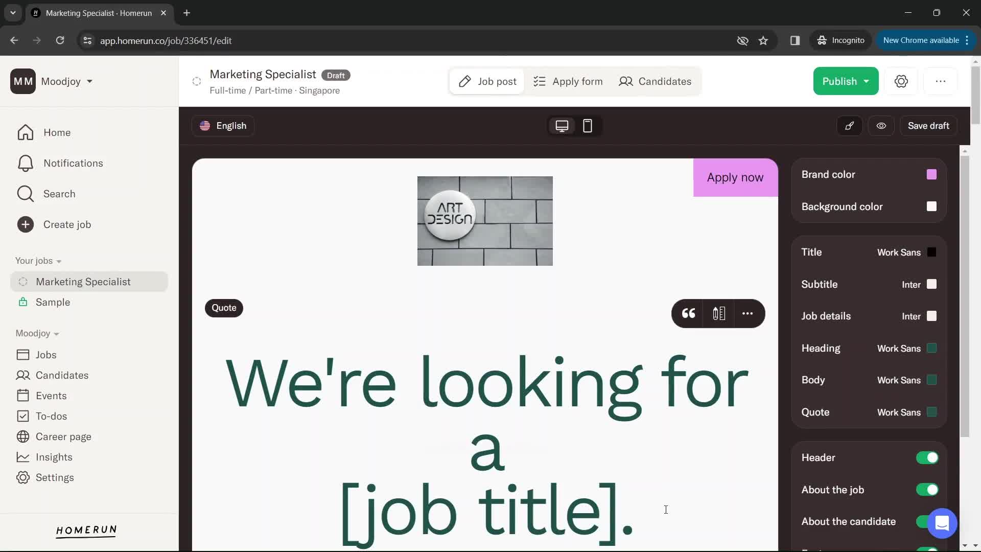 Creating a post screenshot