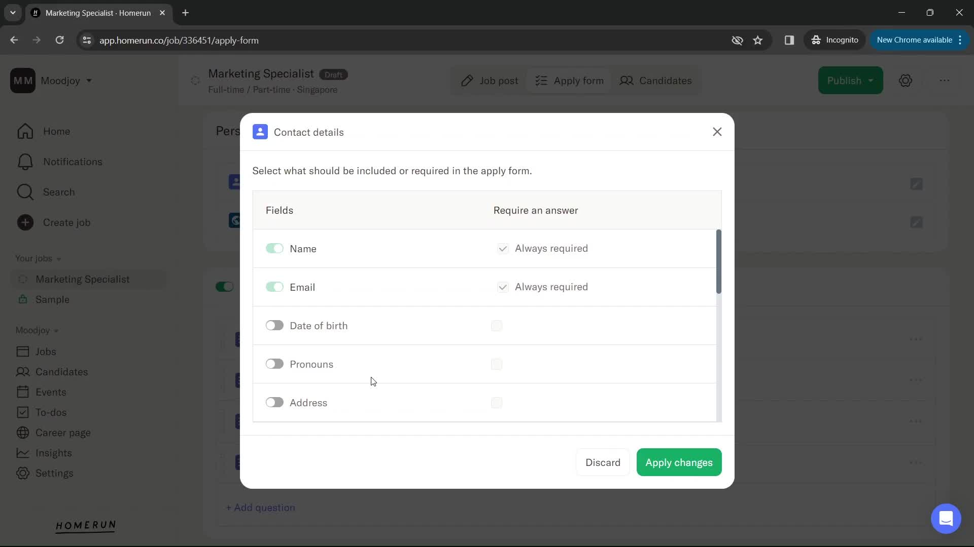 Creating a post screenshot