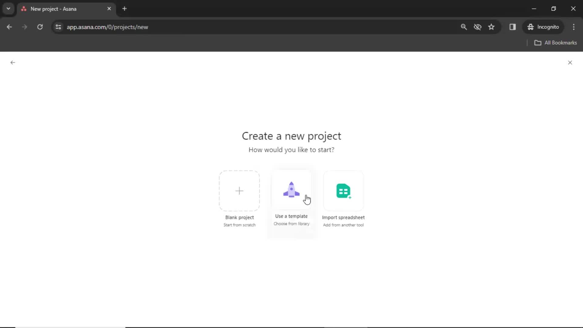Creating a project on Asana video thumbnail