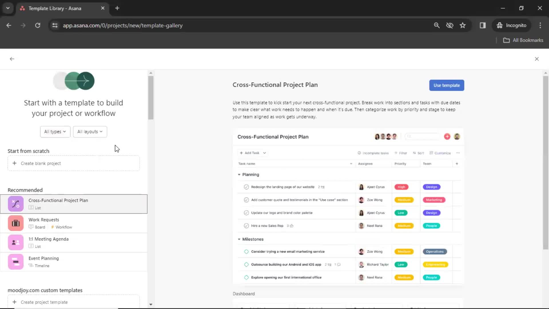 Creating a project on Asana video thumbnail