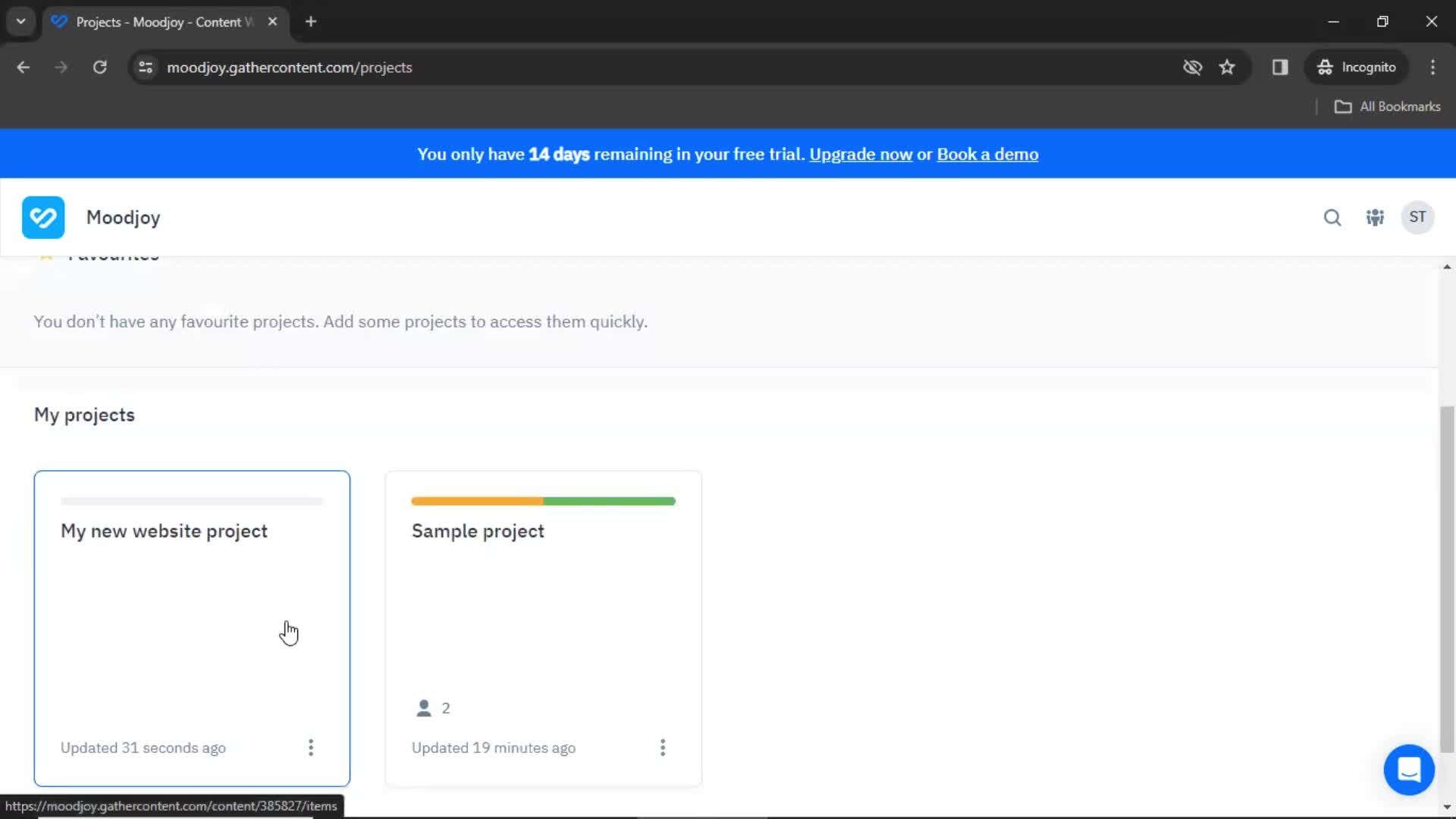 Creating a template on GatherContent video thumbnail