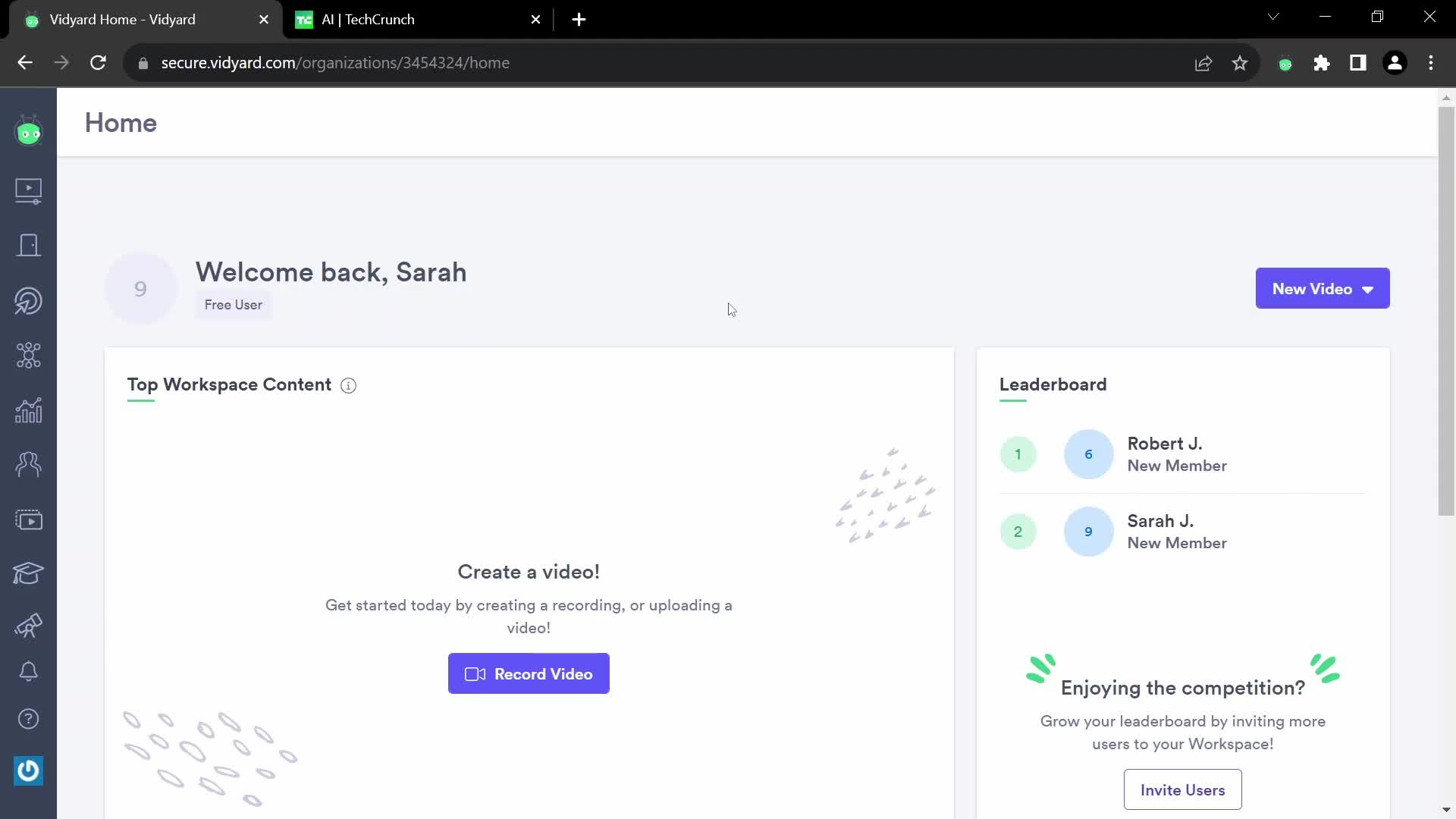 Creating a video on Vidyard video thumbnail