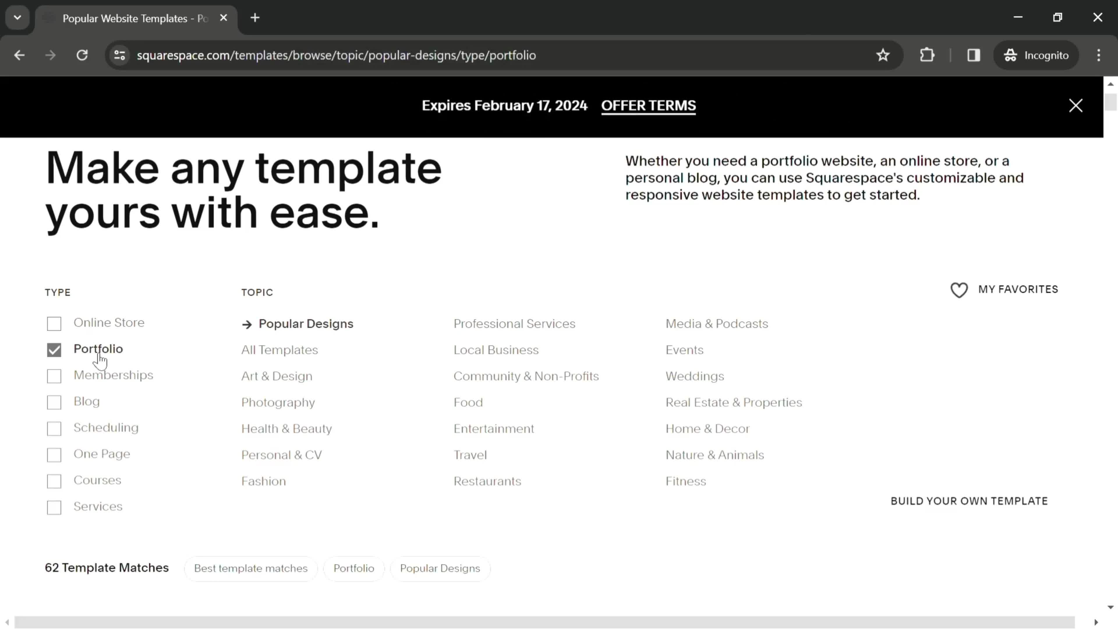 Creating a website on Squarespace video thumbnail