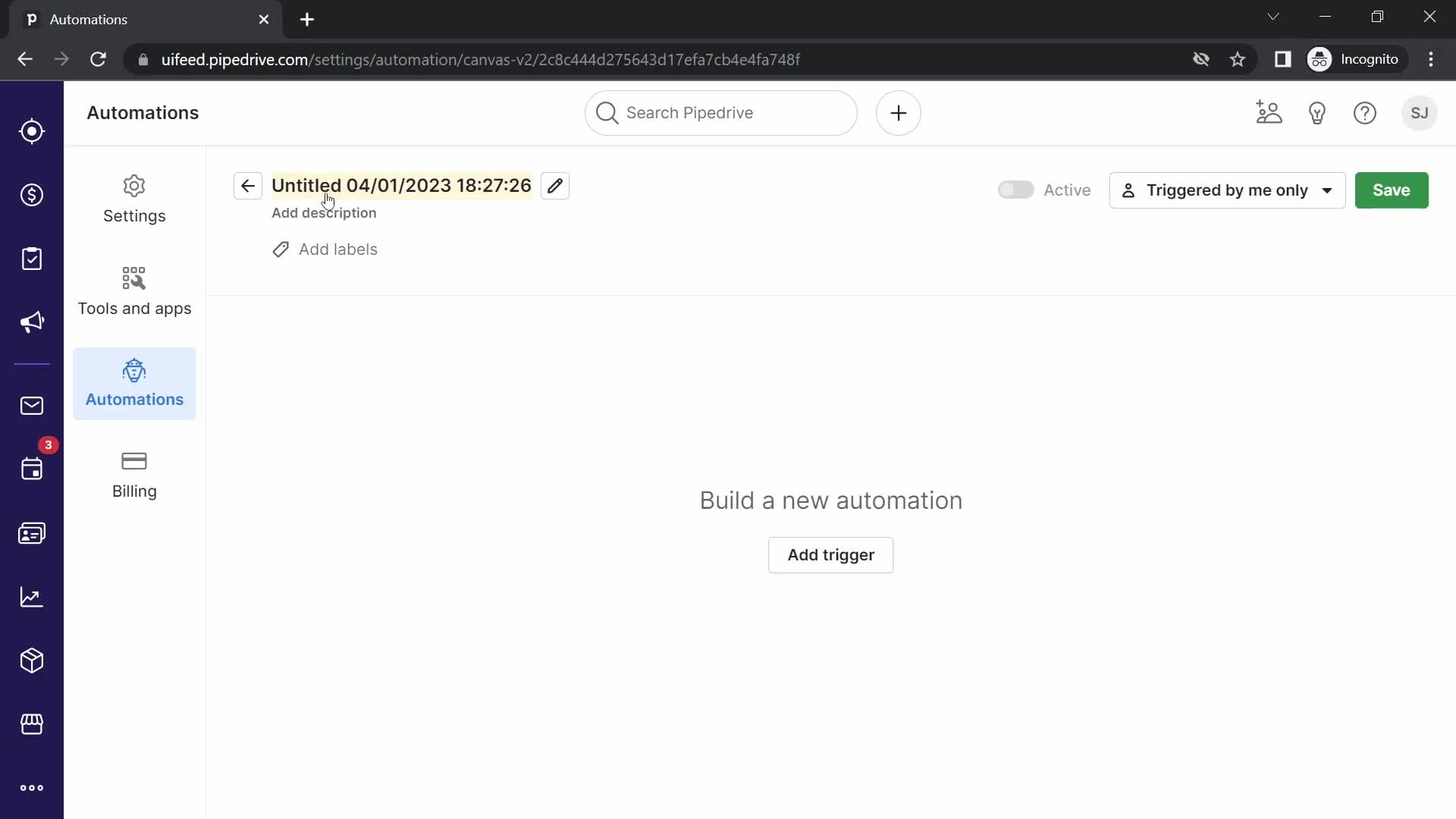 Creating an automation workflow on Pipedrive video thumbnail