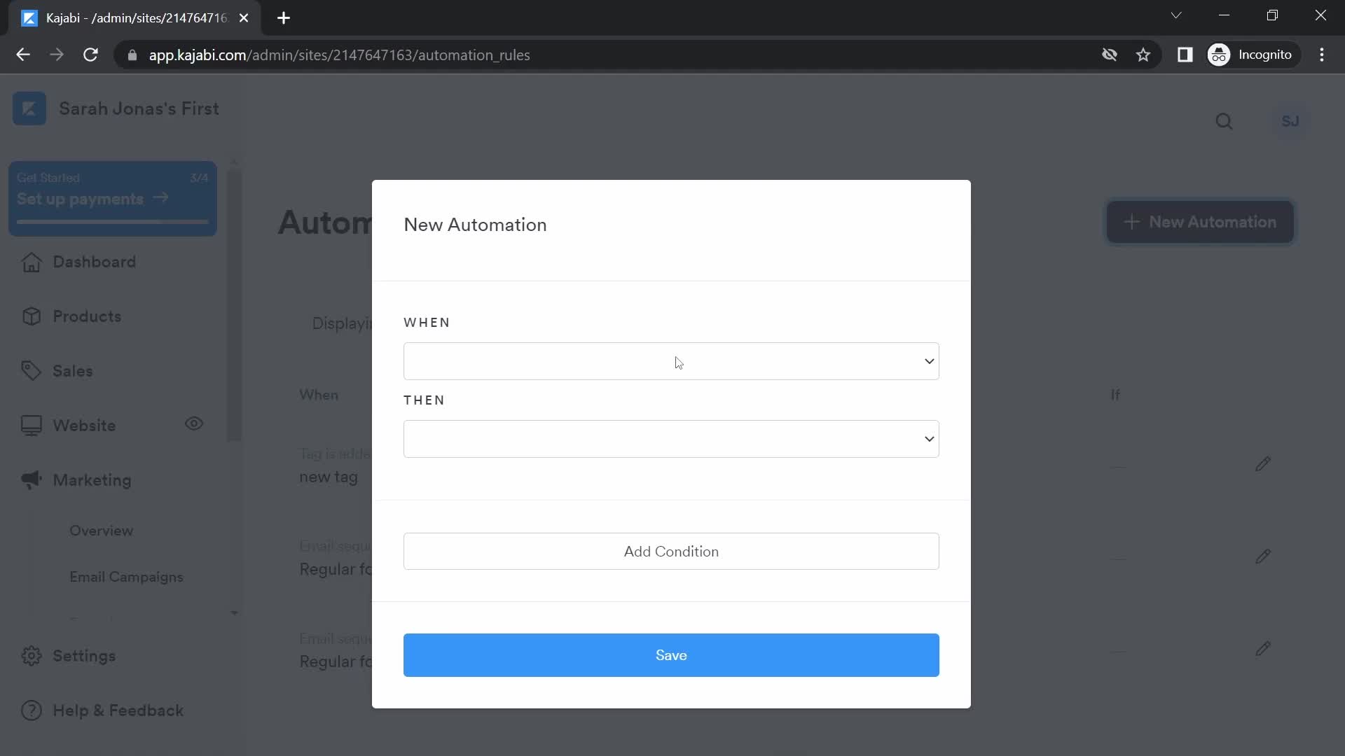 Creating an automation workflow on Kajabi video thumbnail