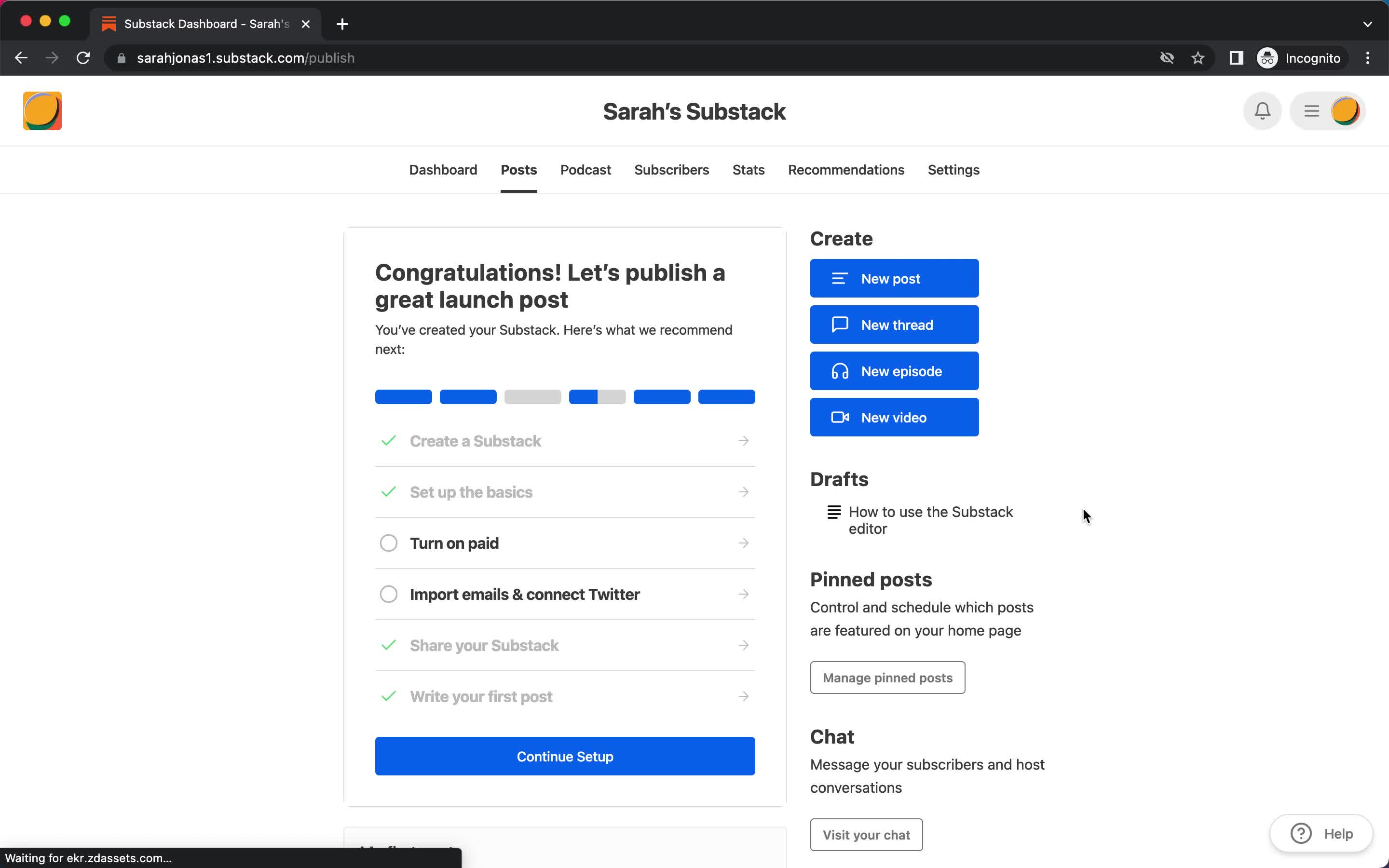 Creating an email campaign on Substack video thumbnail