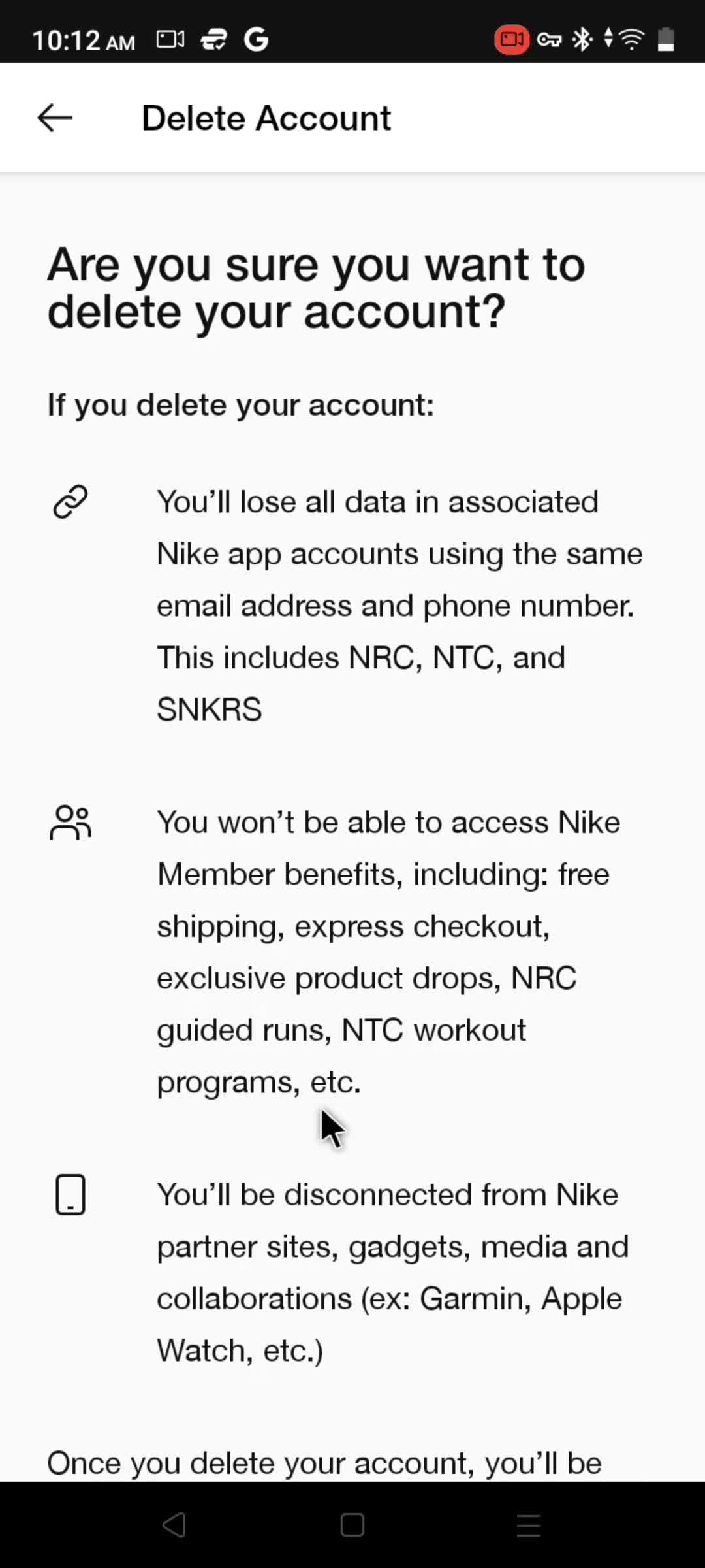 Deleting your account on Nike Run Club video thumbnail