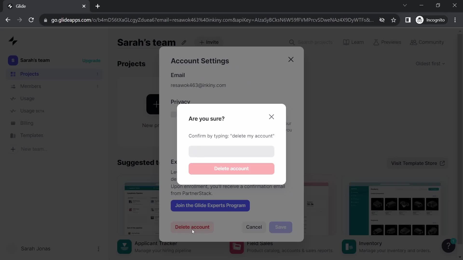 Deleting your account on Glide video thumbnail