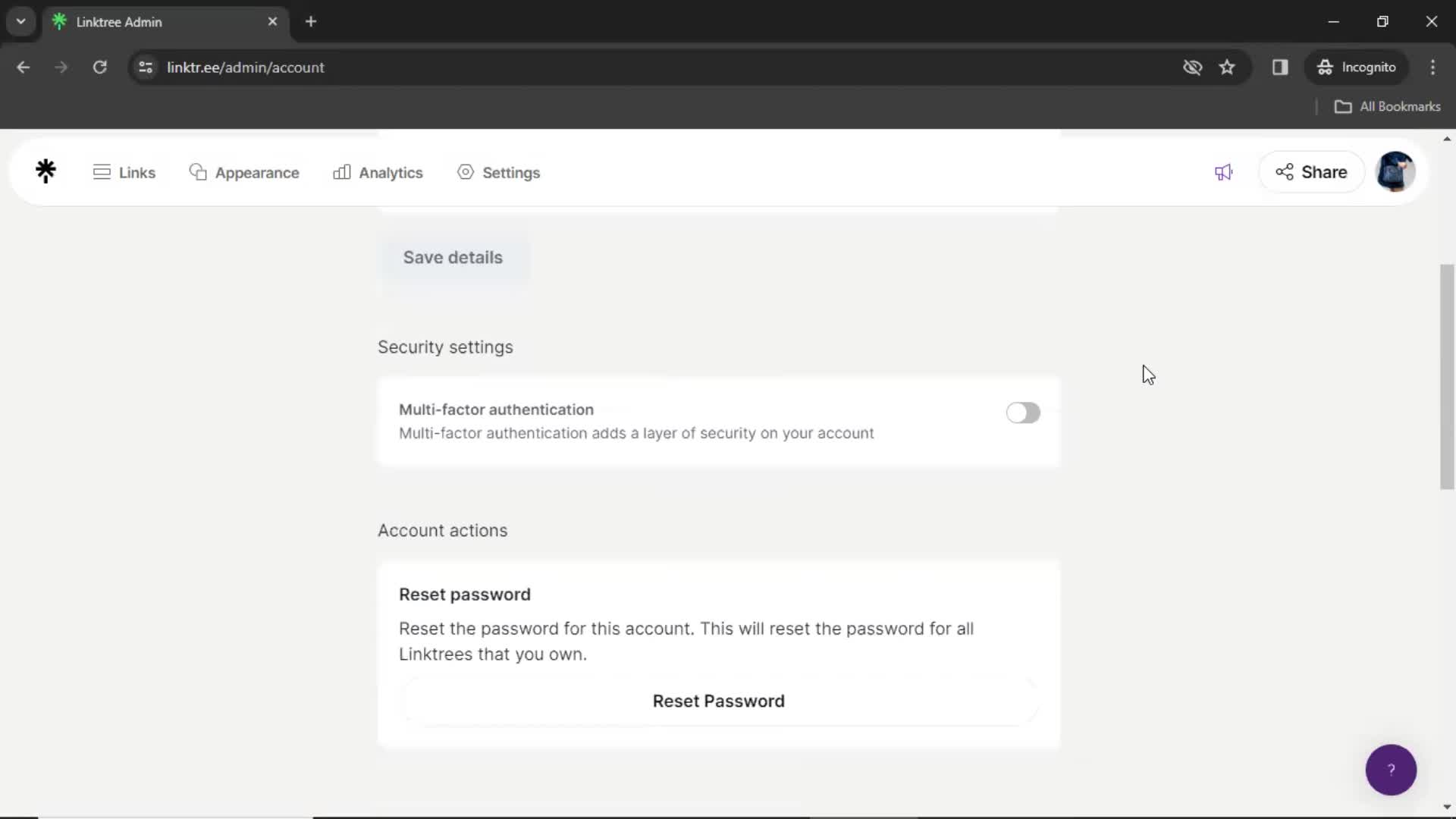 Deleting your account on Linktree video thumbnail