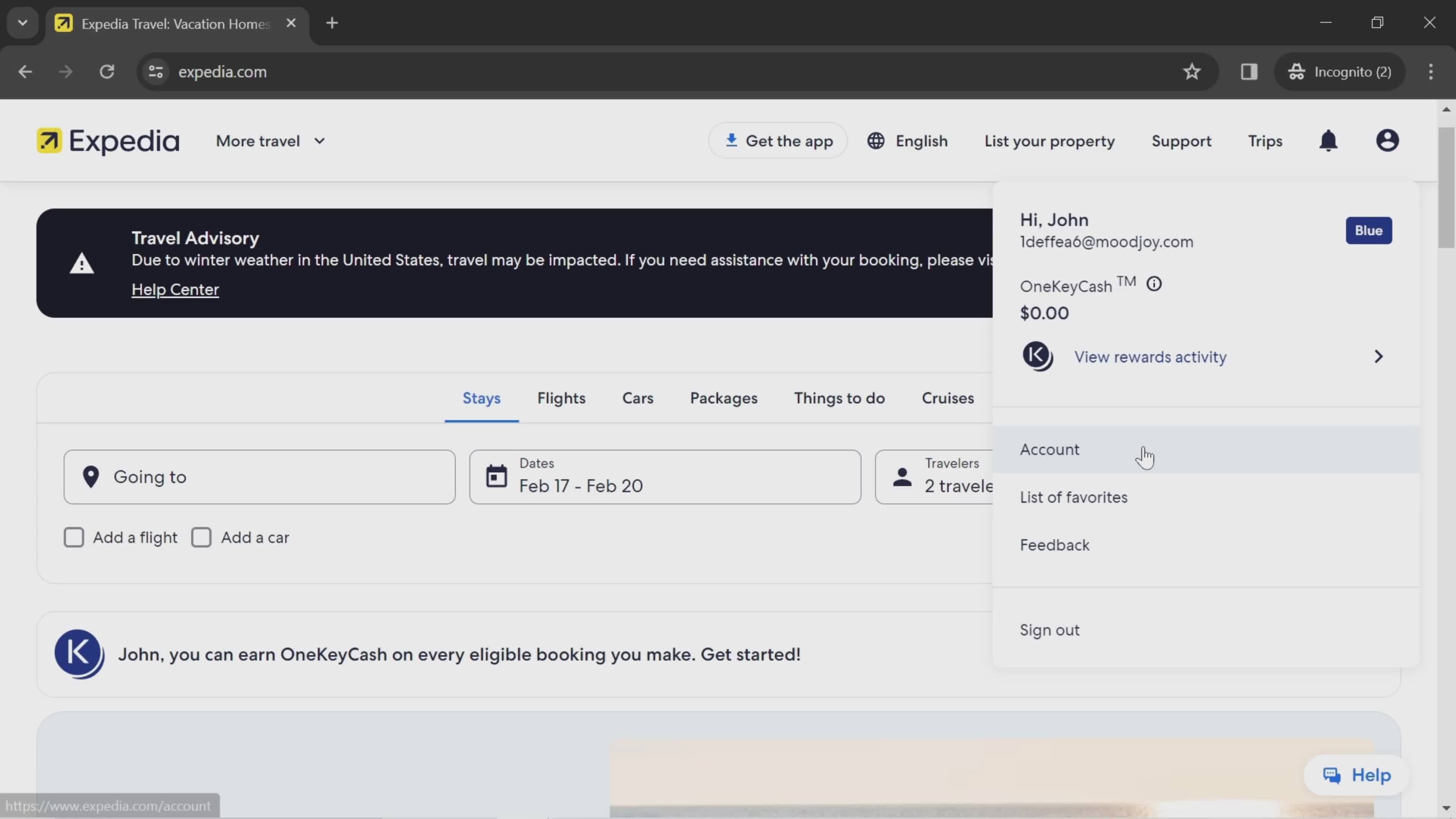 Disconnecting devices on Expedia video thumbnail