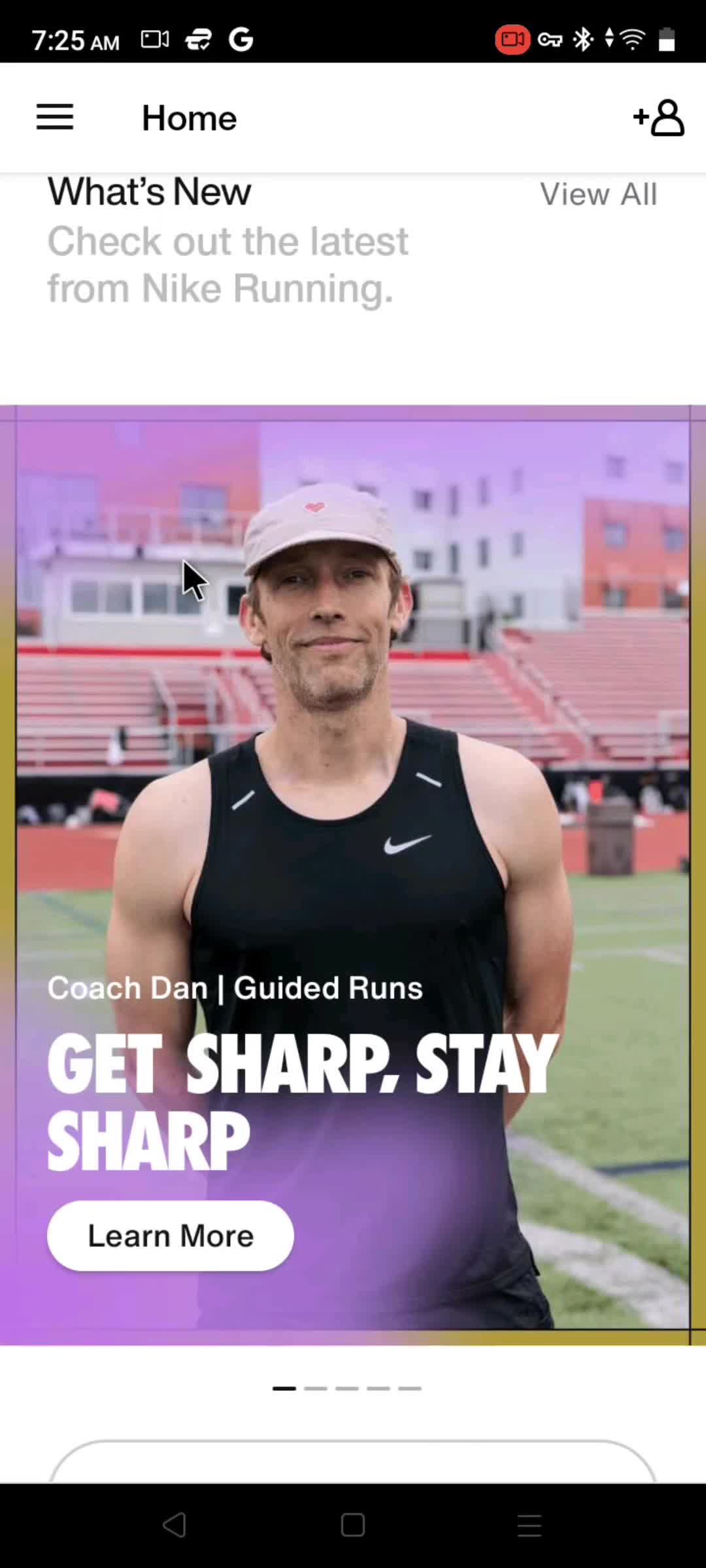 Discovering content on Nike Run Club video thumbnail