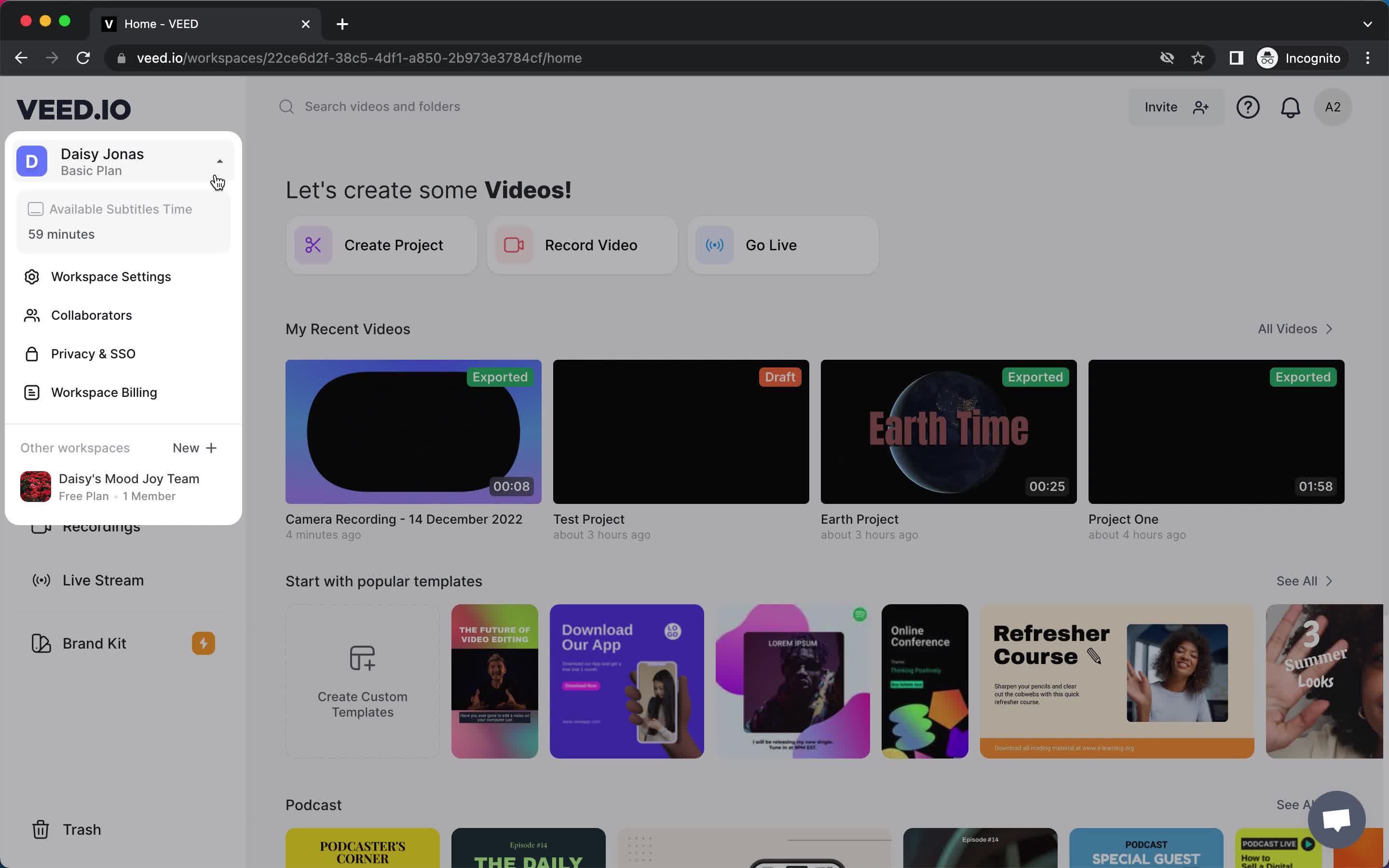Cancelling your subscription on VEED.IO video thumbnail