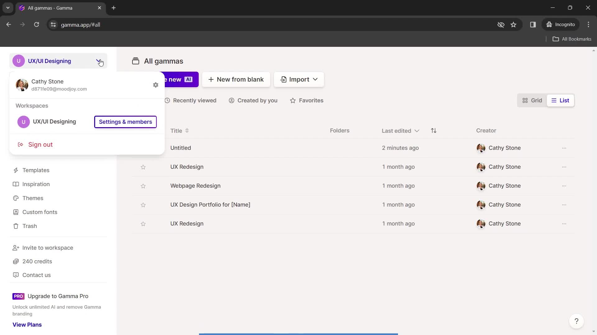 Updating your profile on Gamma video thumbnail
