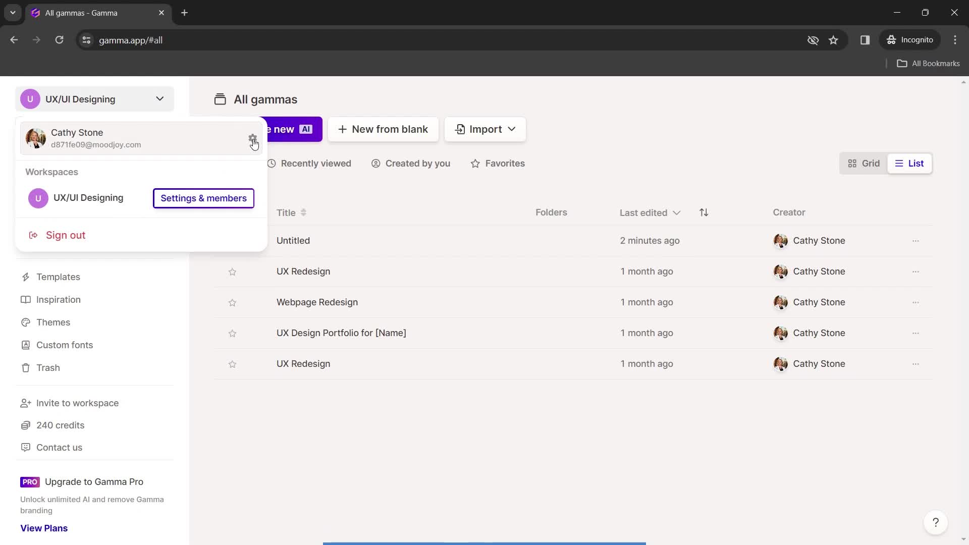 Updating your profile on Gamma video thumbnail