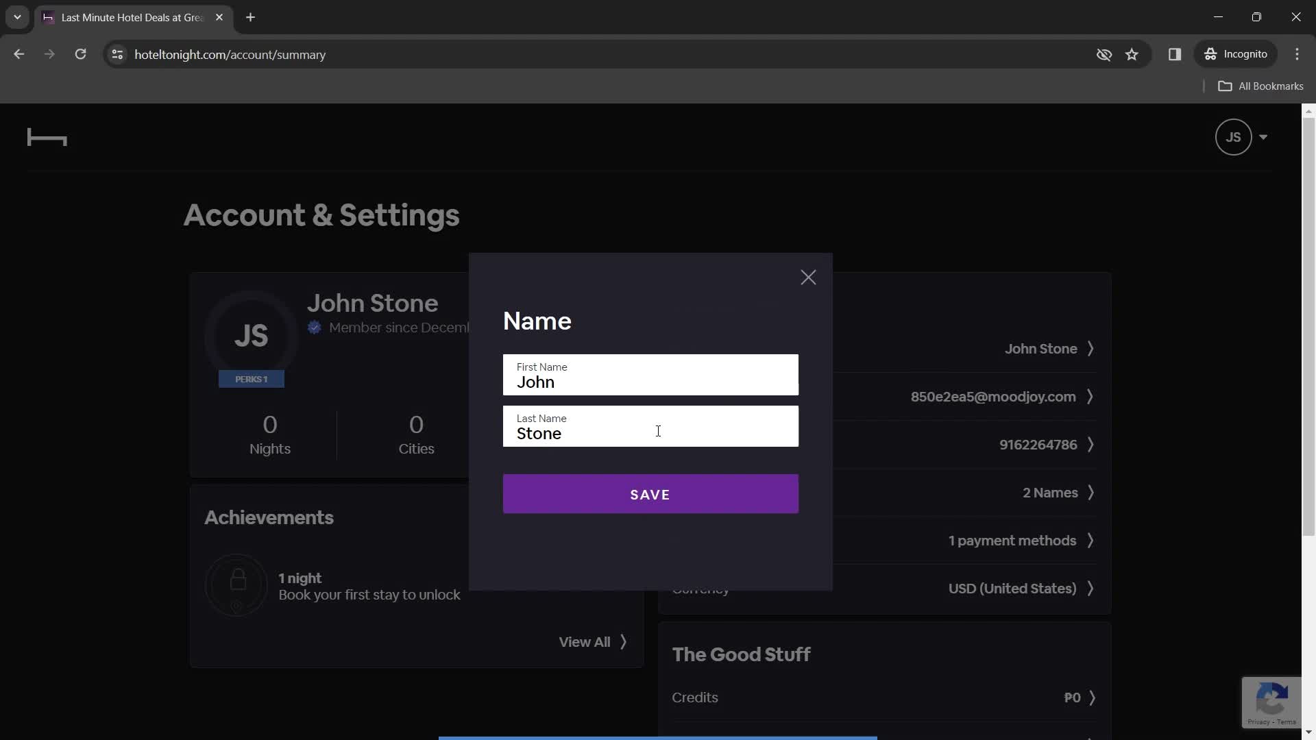 Updating your profile on HotelTonight video thumbnail