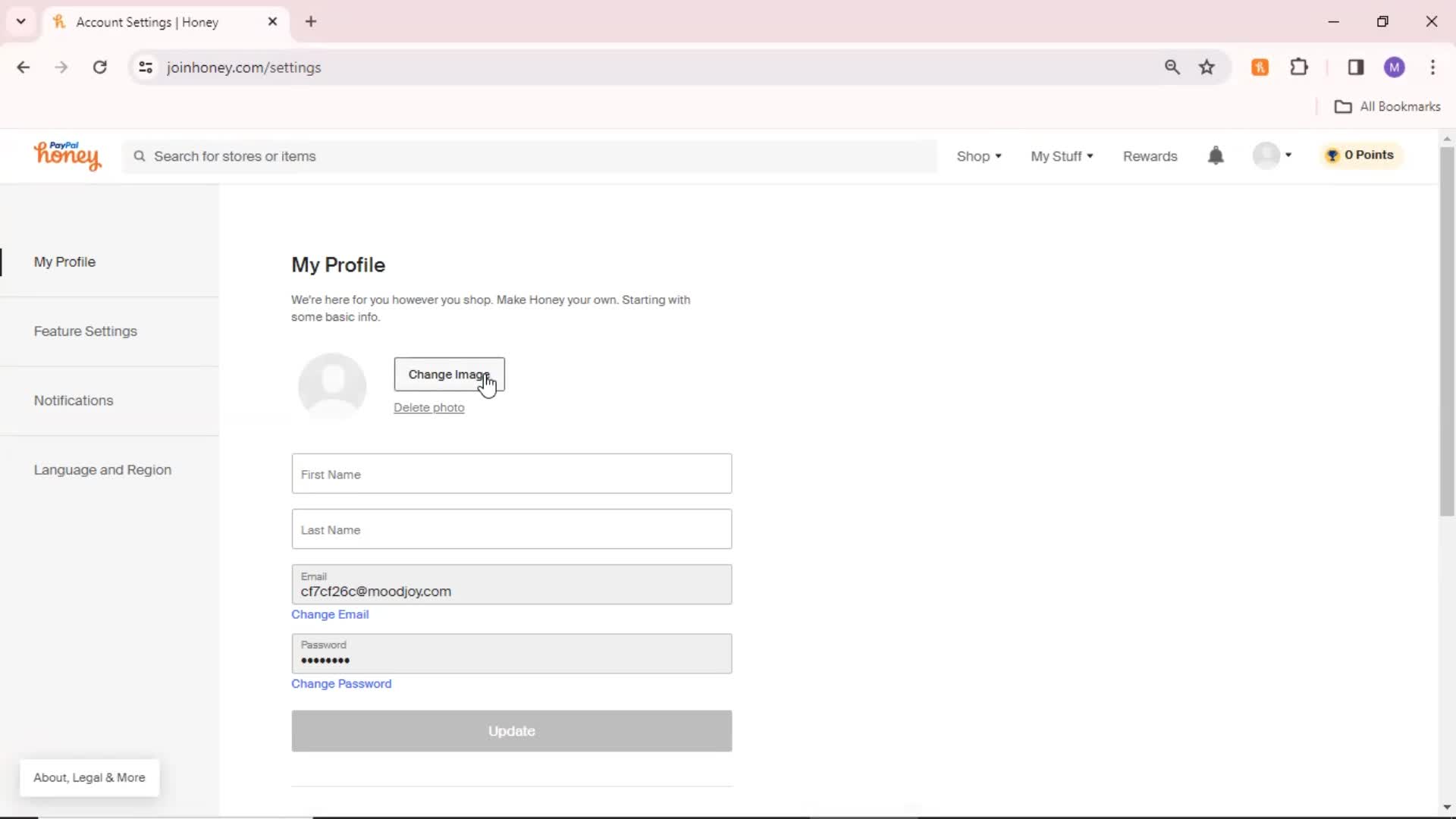 Updating your profile on Honey video thumbnail