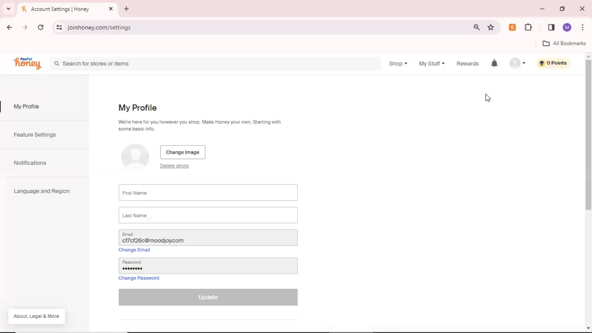 Updating your profile on Honey video thumbnail