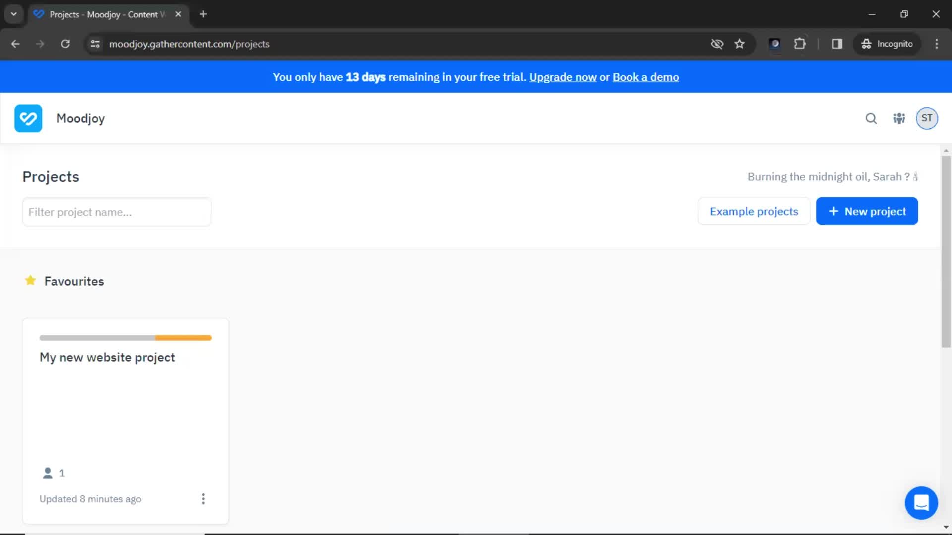 Updating your profile on GatherContent video thumbnail