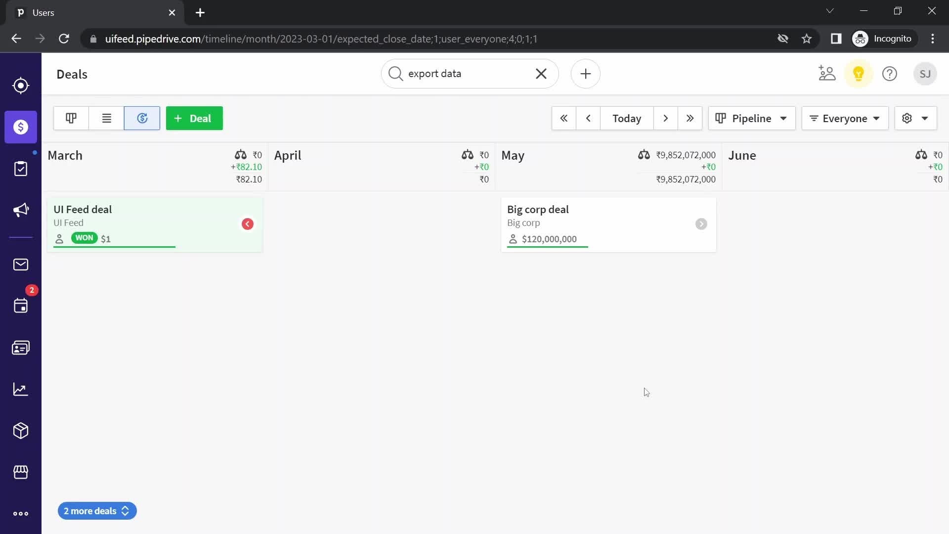 Exporting data on Pipedrive video thumbnail