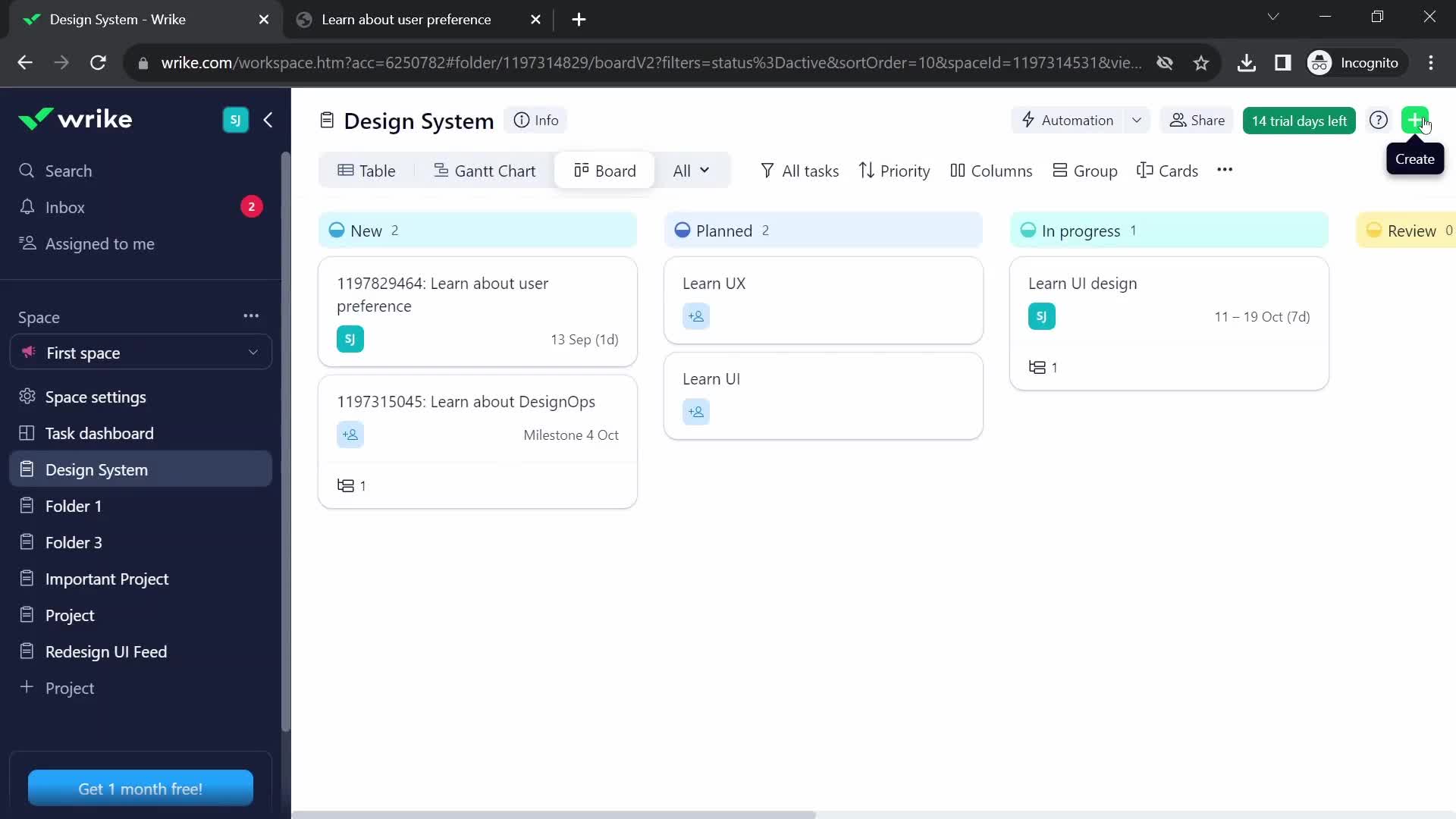 Filling in a form screenshot