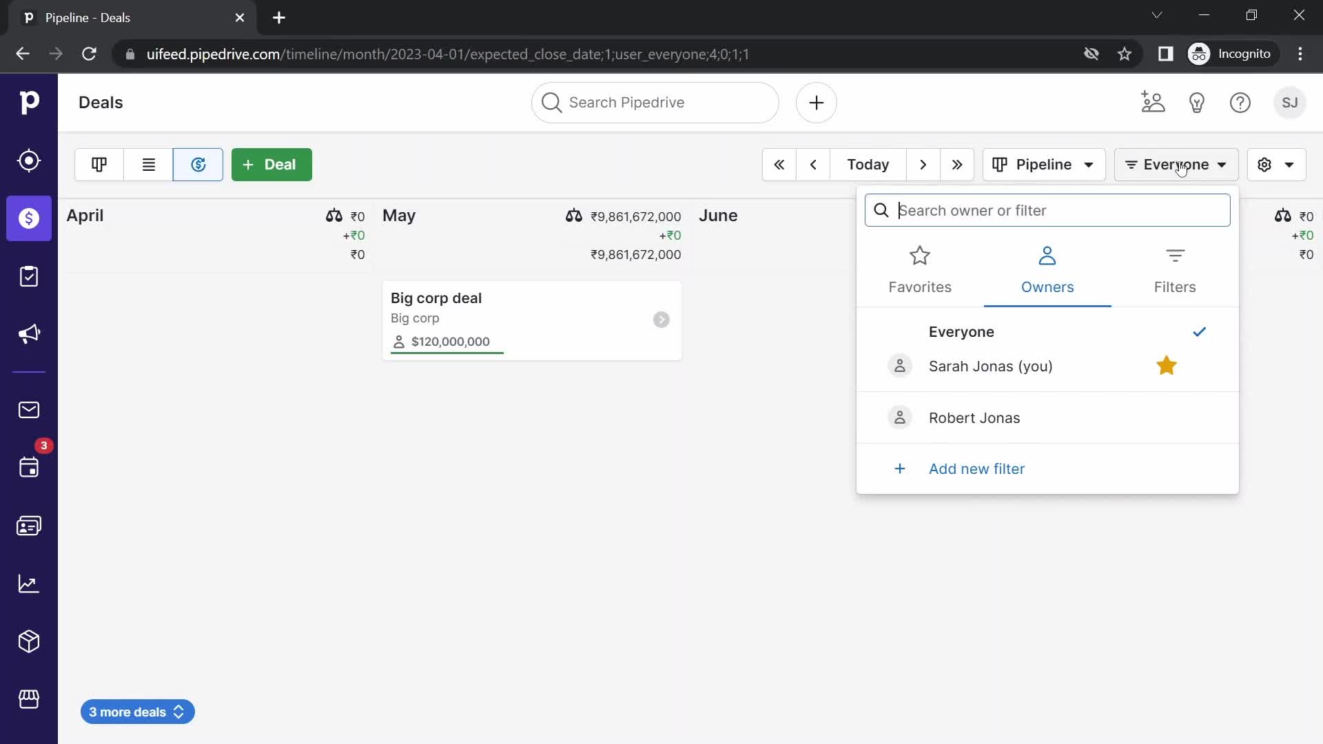 Filtering on Pipedrive video thumbnail