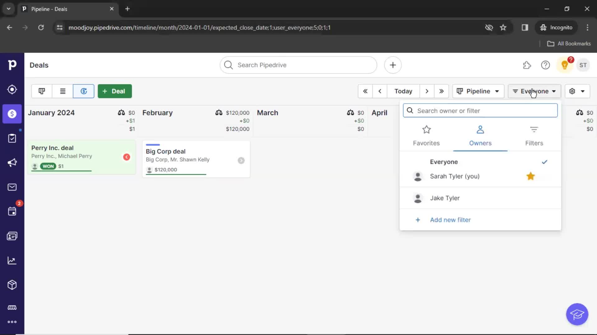 Filtering on Pipedrive video thumbnail