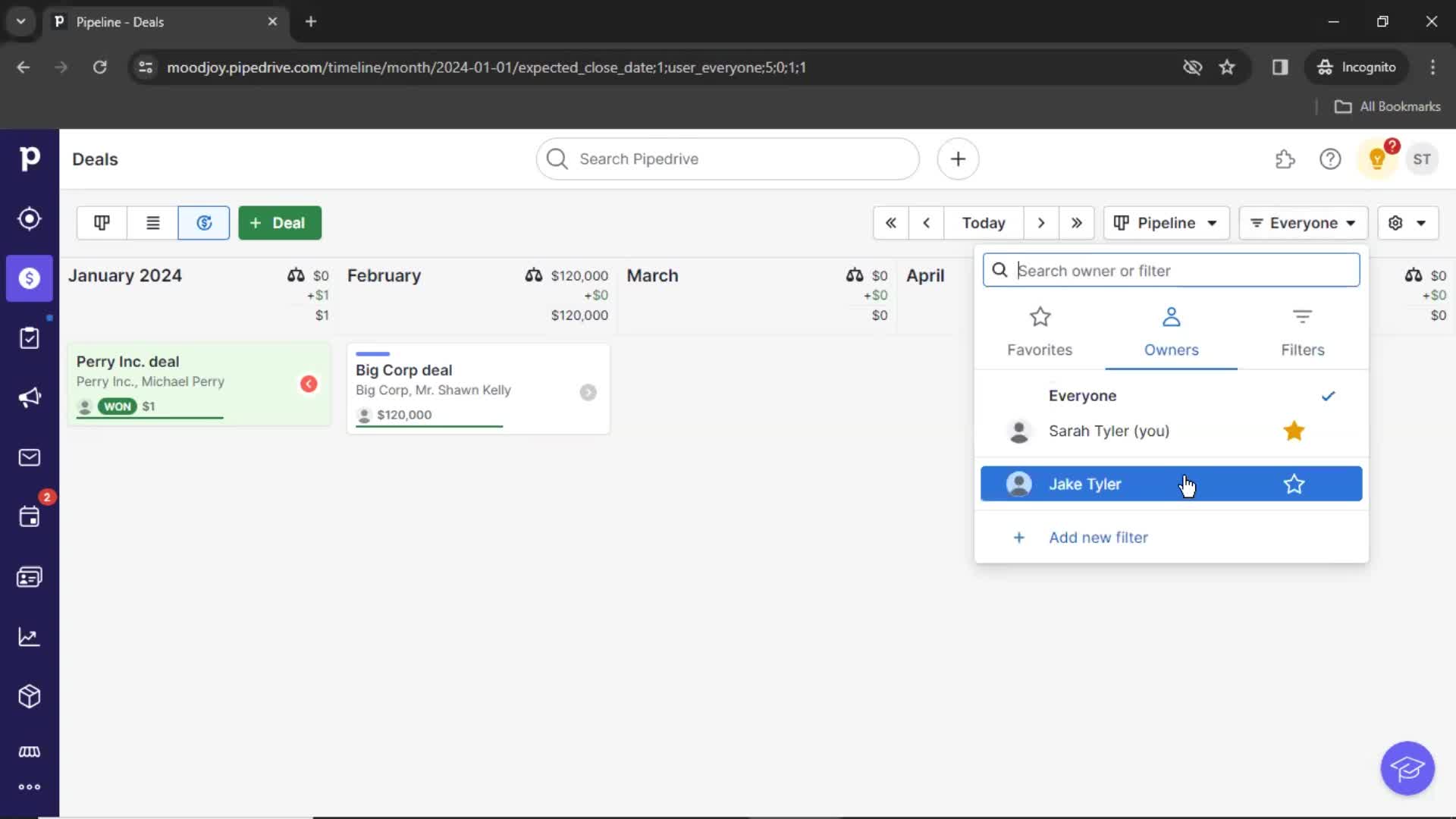 Filtering on Pipedrive video thumbnail
