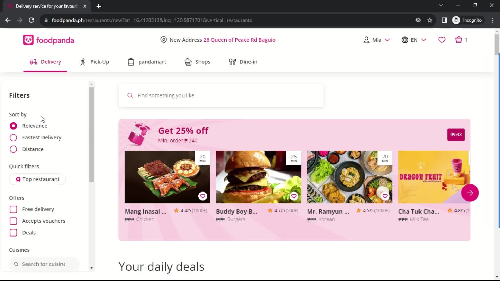 General browsing on foodpanda video thumbnail