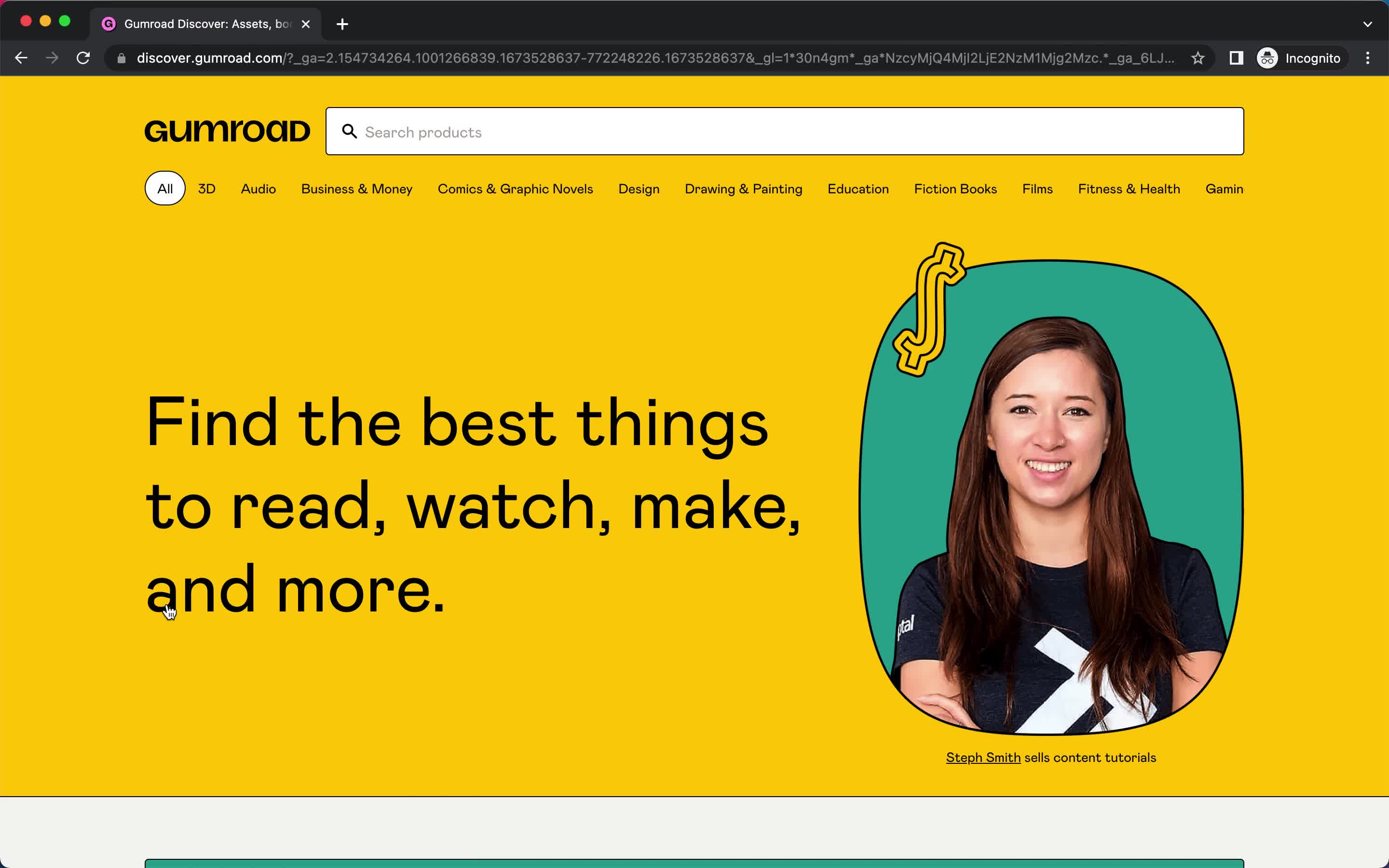 General browsing screenshot