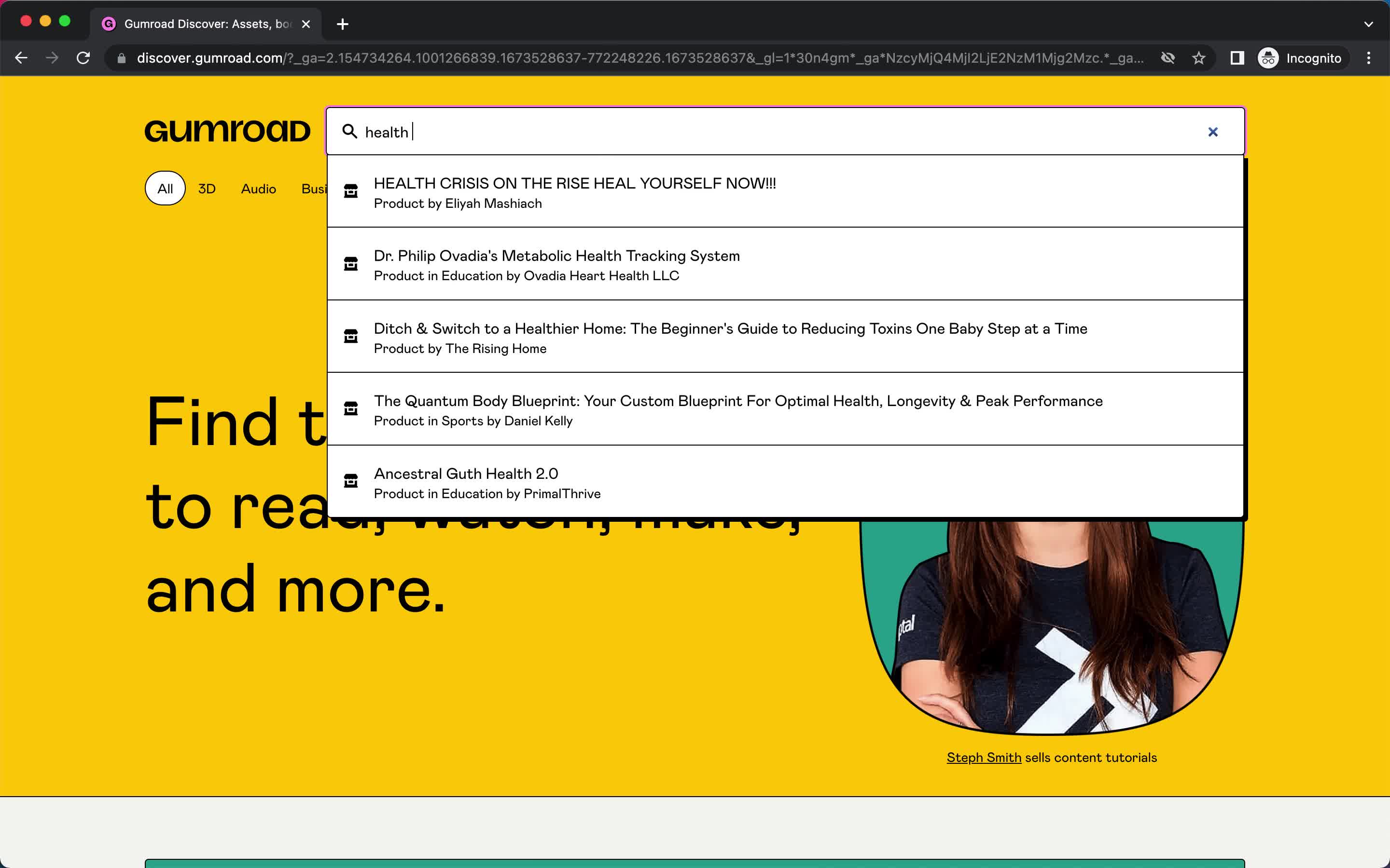 General browsing screenshot