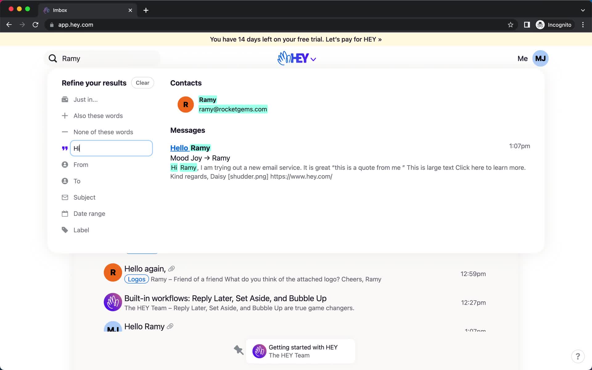 General browsing on Hey video thumbnail