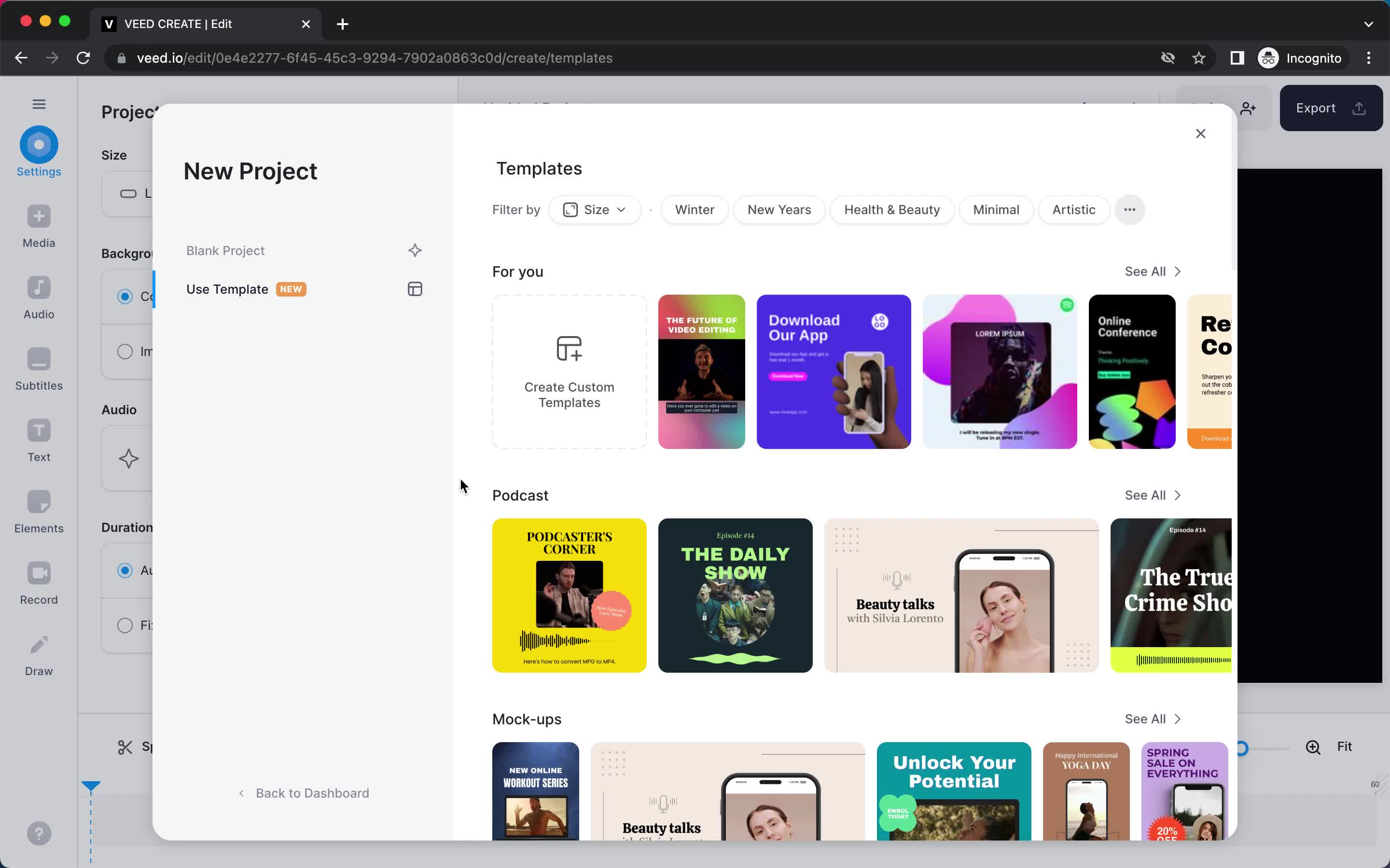 General browsing on VEED.IO video thumbnail