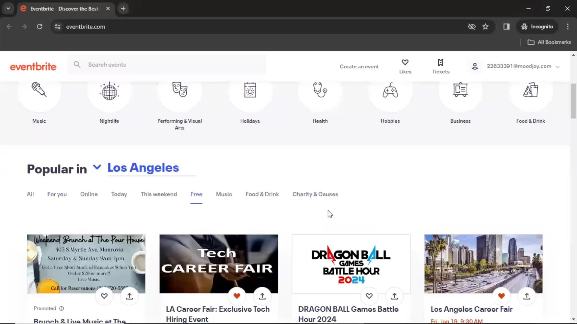 General browsing on Eventbrite video thumbnail