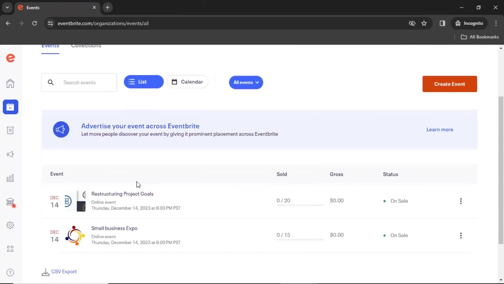 General browsing screenshot
