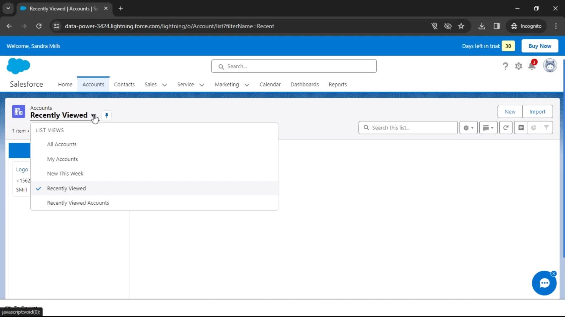 General browsing screenshot