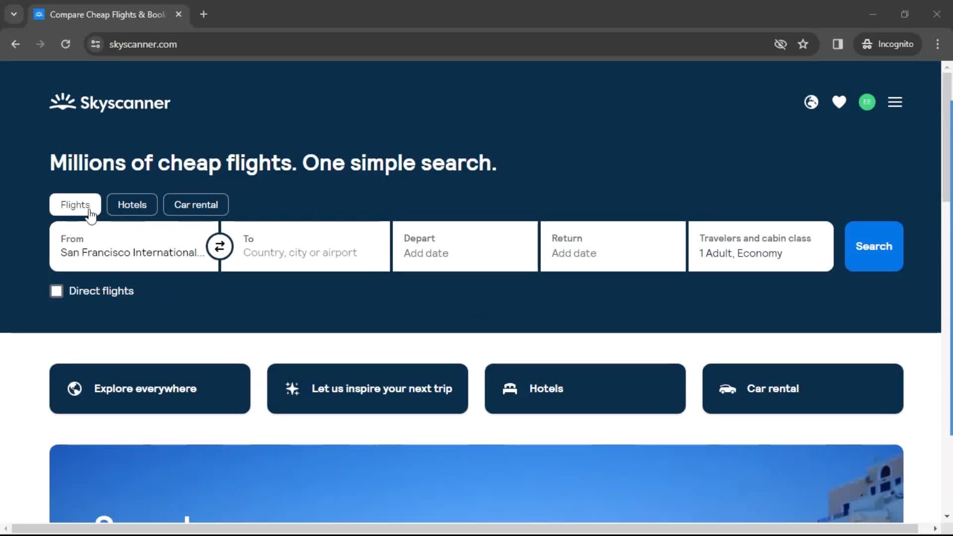 General browsing on Skyscanner video thumbnail