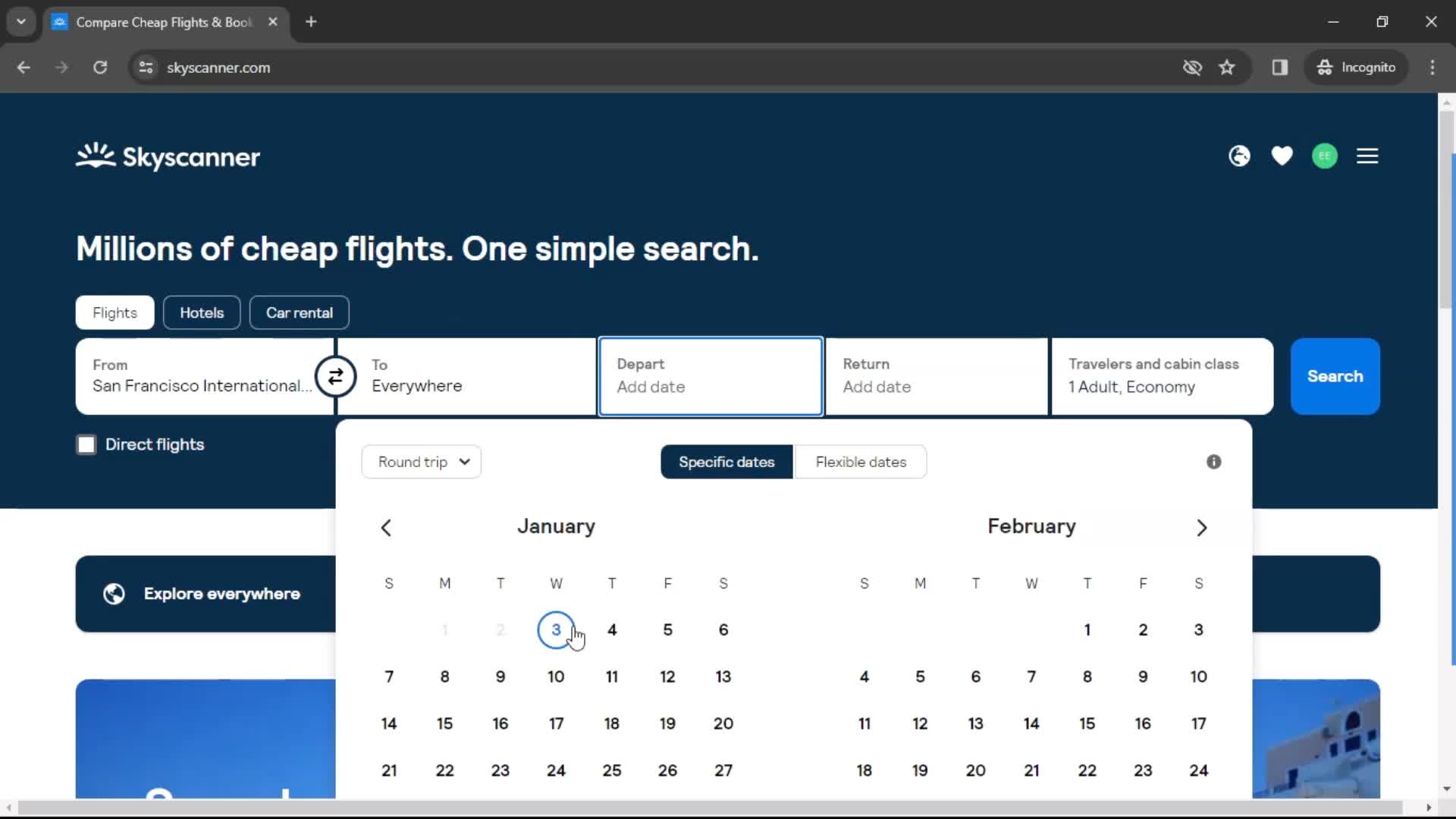 General browsing on Skyscanner video thumbnail