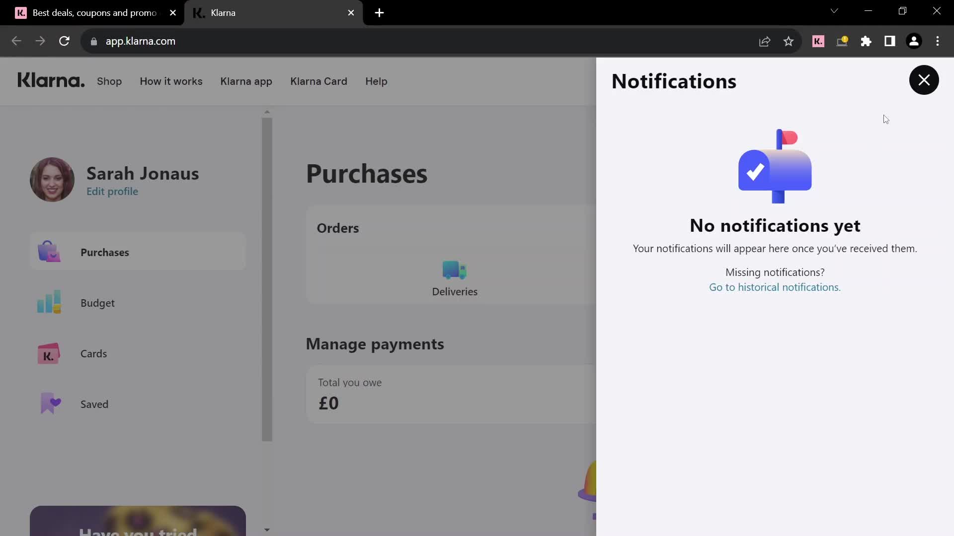 General browsing screenshot