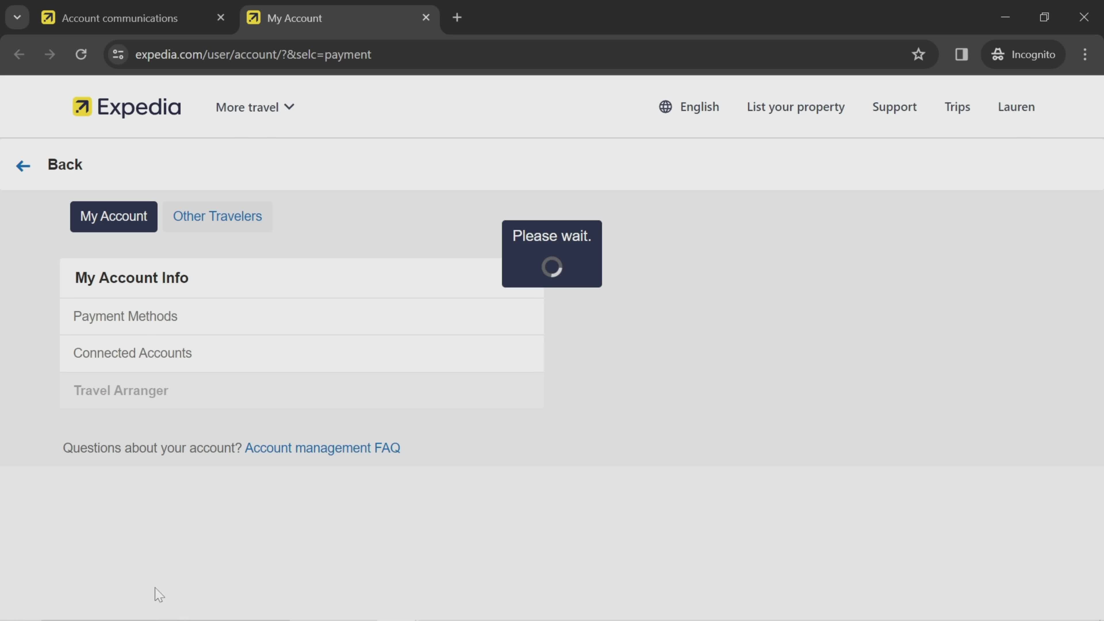 General browsing screenshot