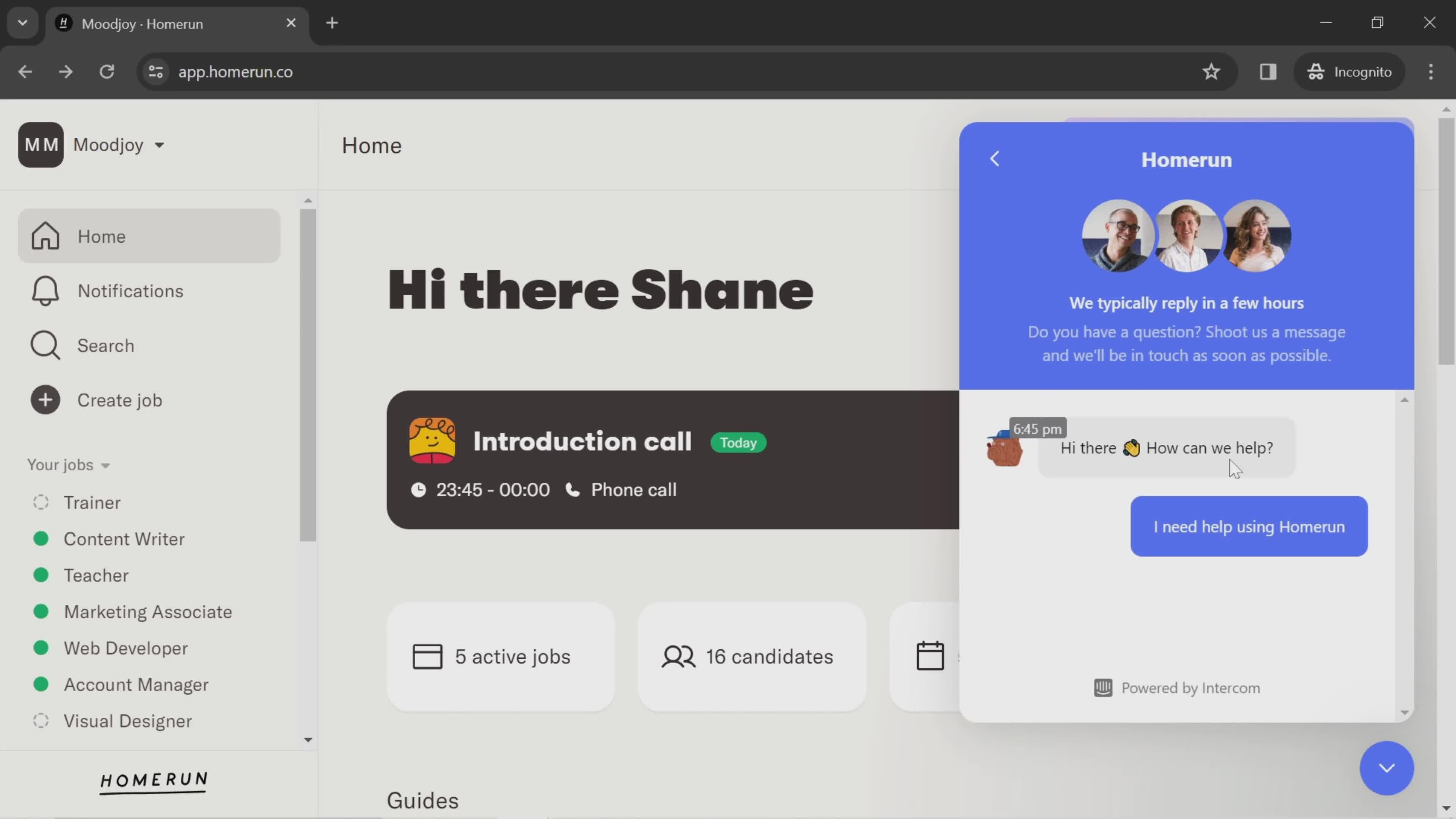 General browsing screenshot