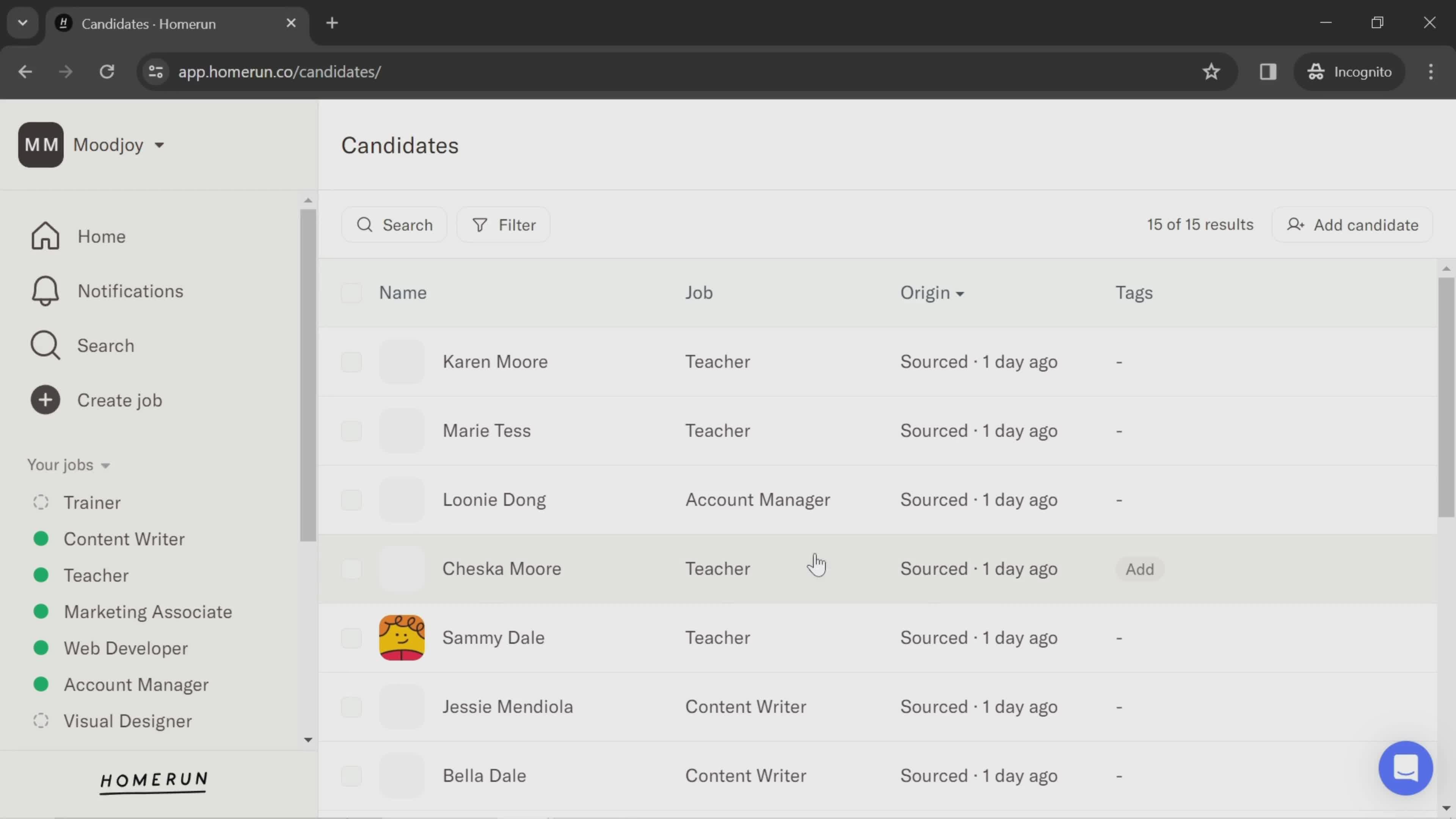General browsing screenshot