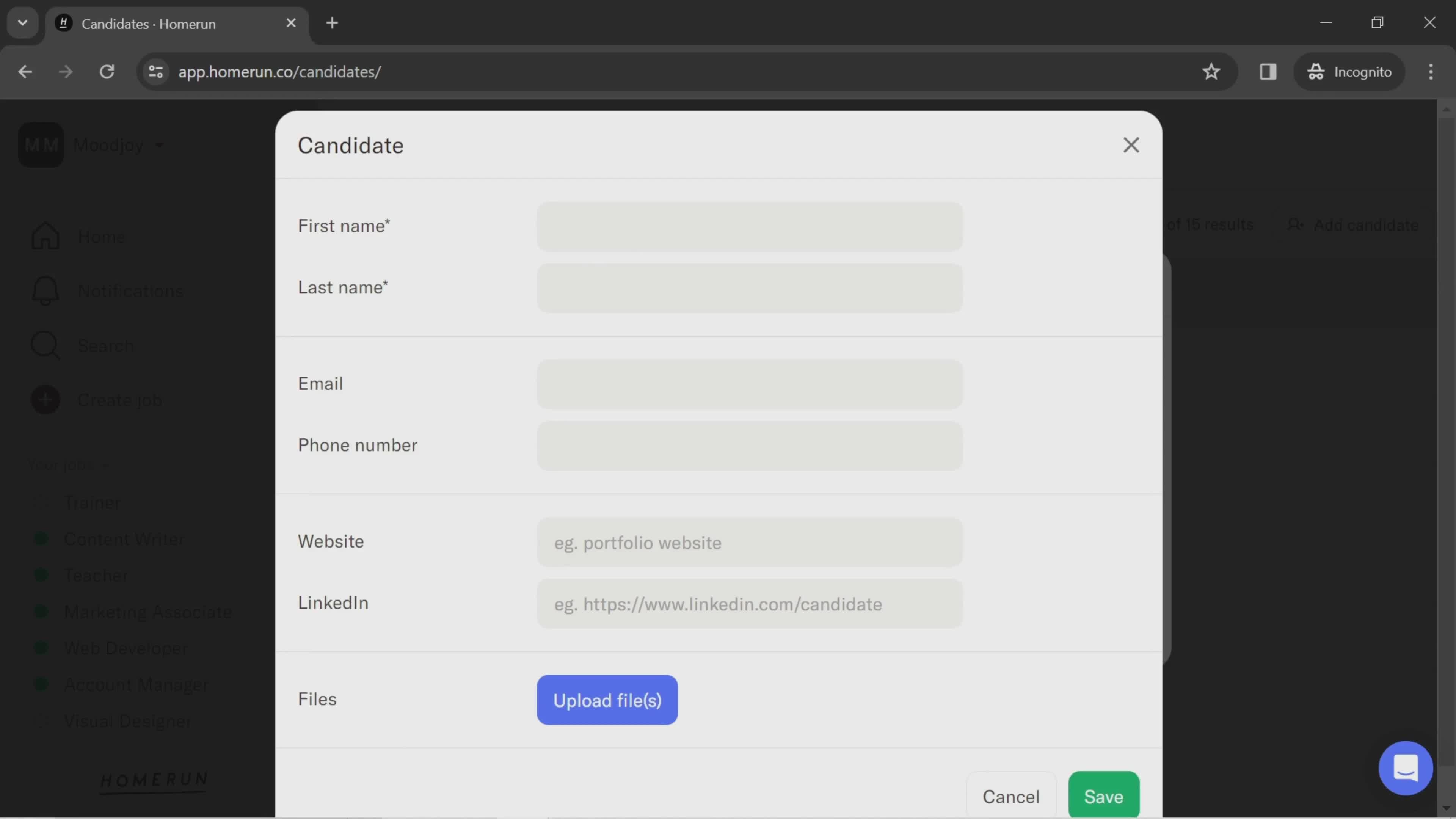 General browsing screenshot
