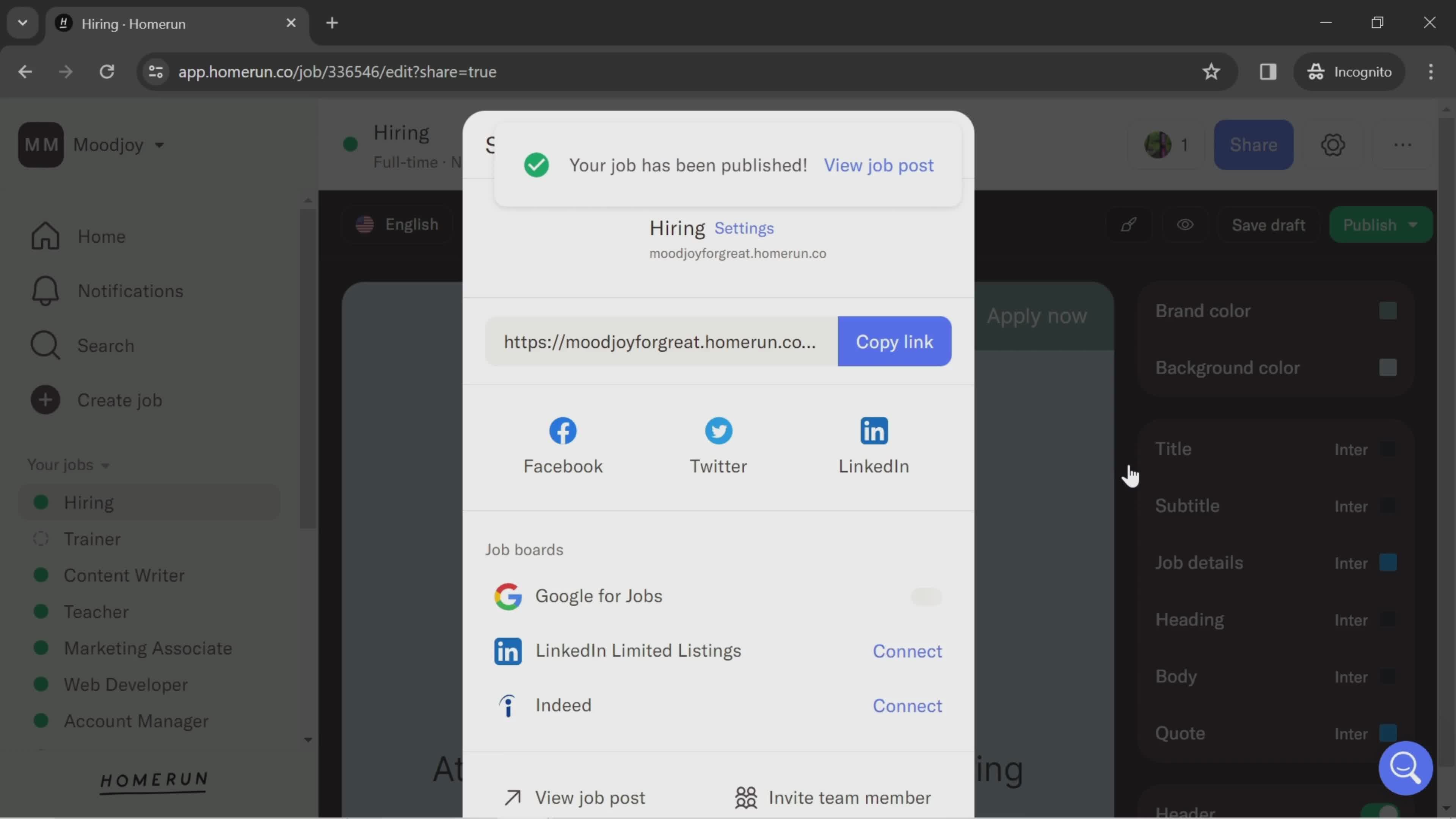 General browsing screenshot