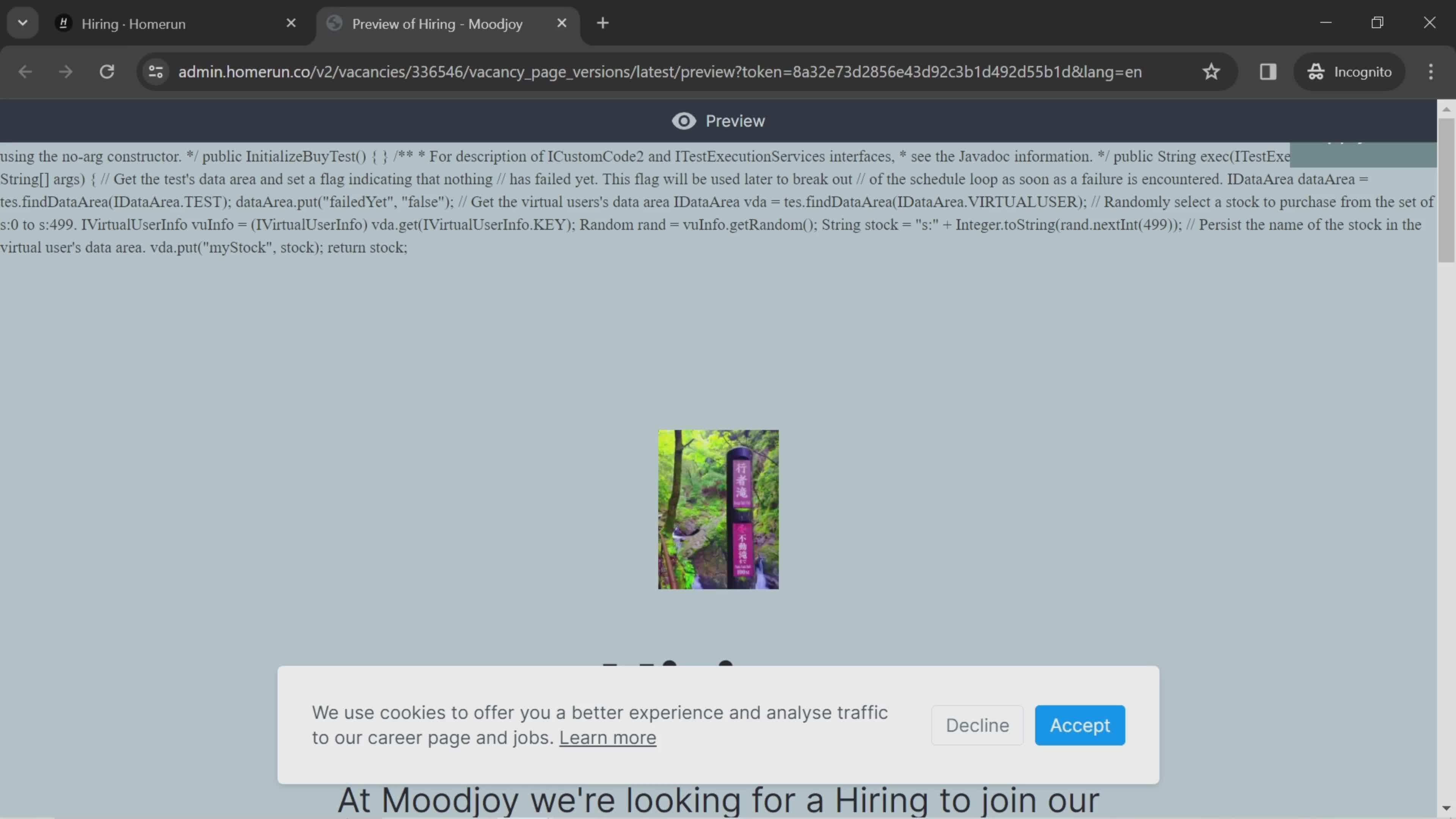 General browsing screenshot