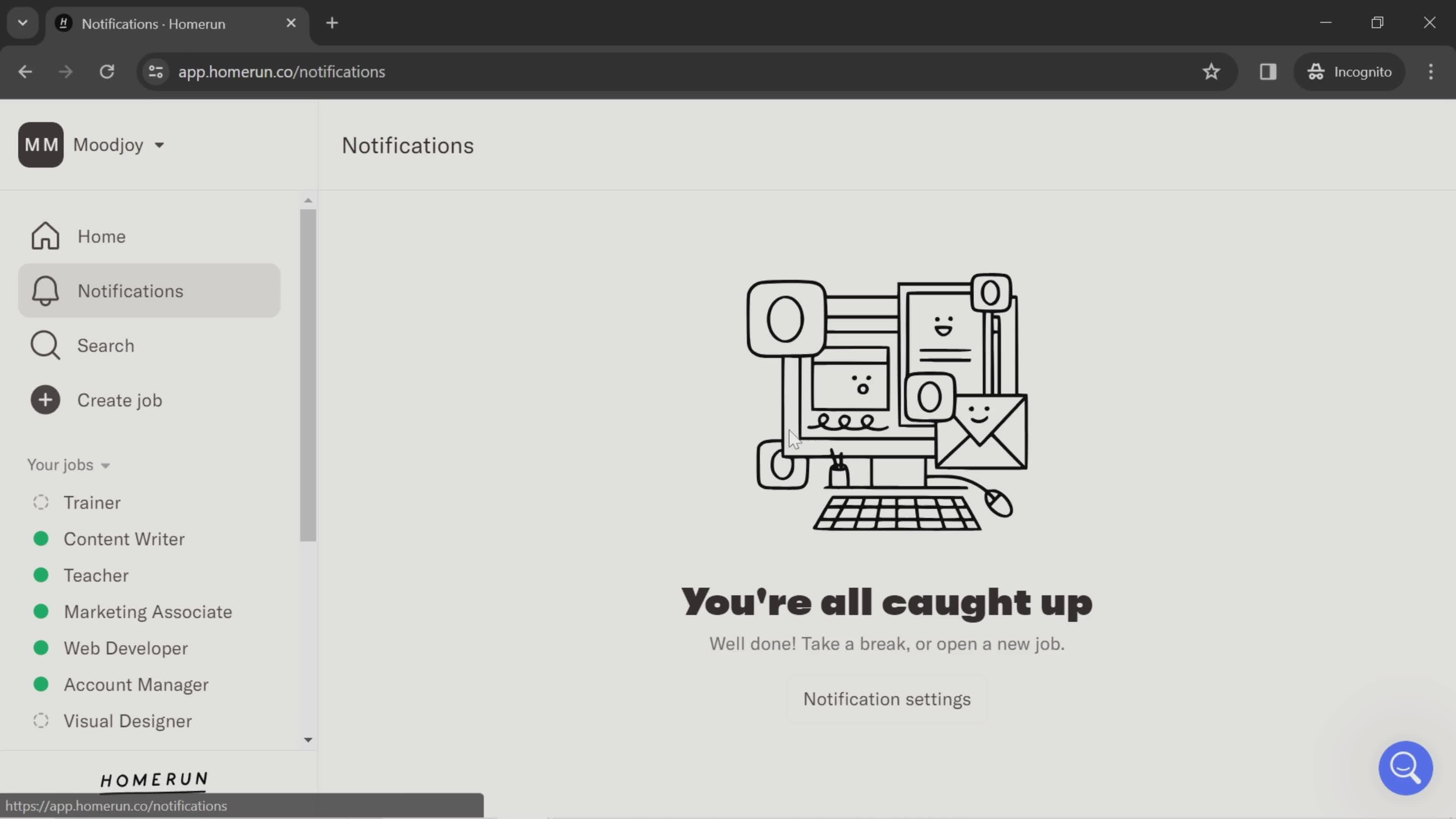 General browsing screenshot