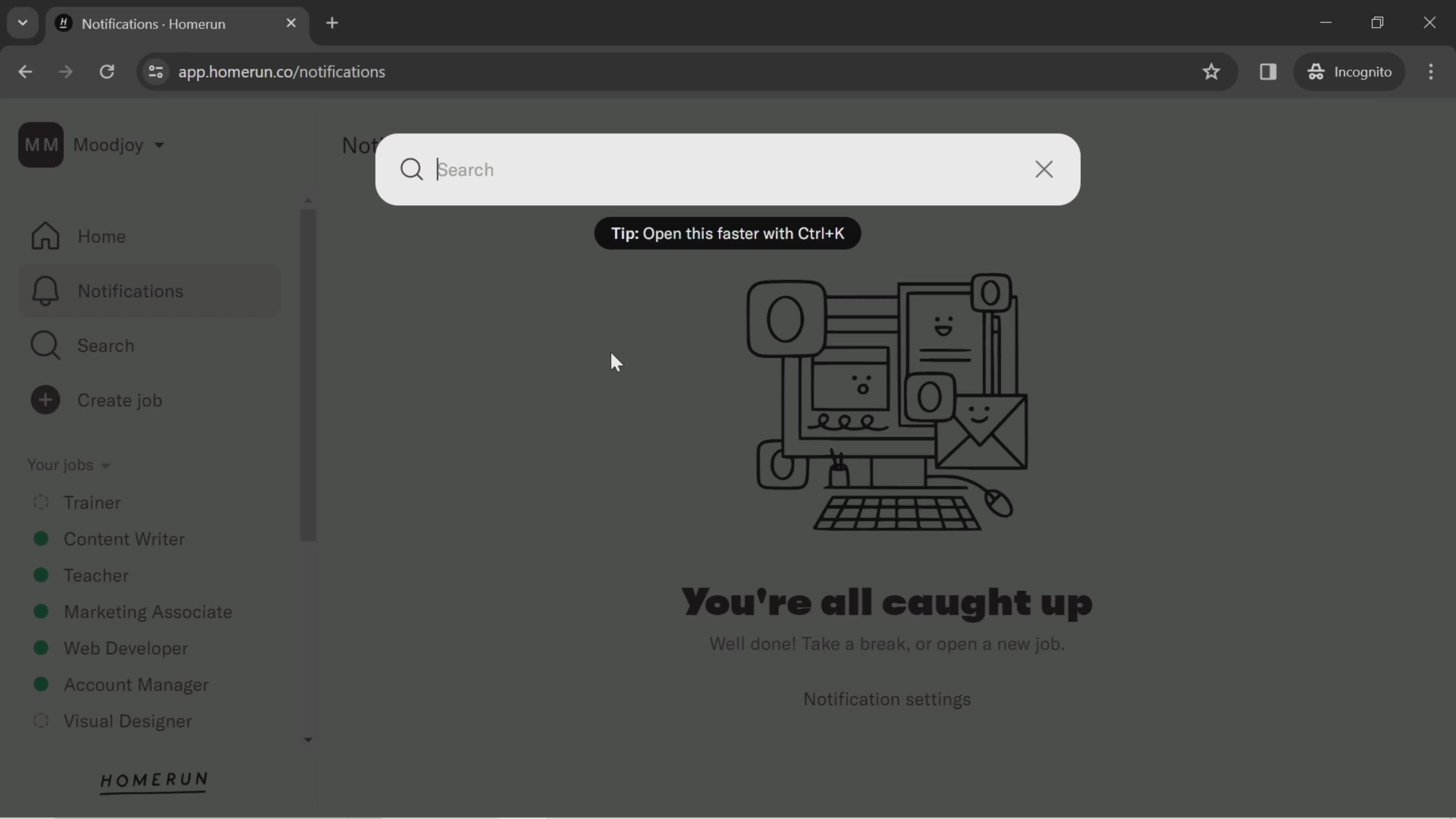 General browsing screenshot